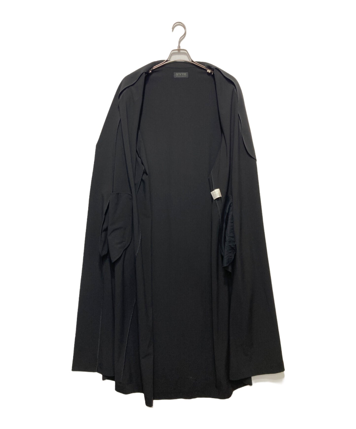 [Pre-owned] s'yte PE/RAYON GABARDINE STRETCH TAILORED WRAP DRESS UU-D09-912