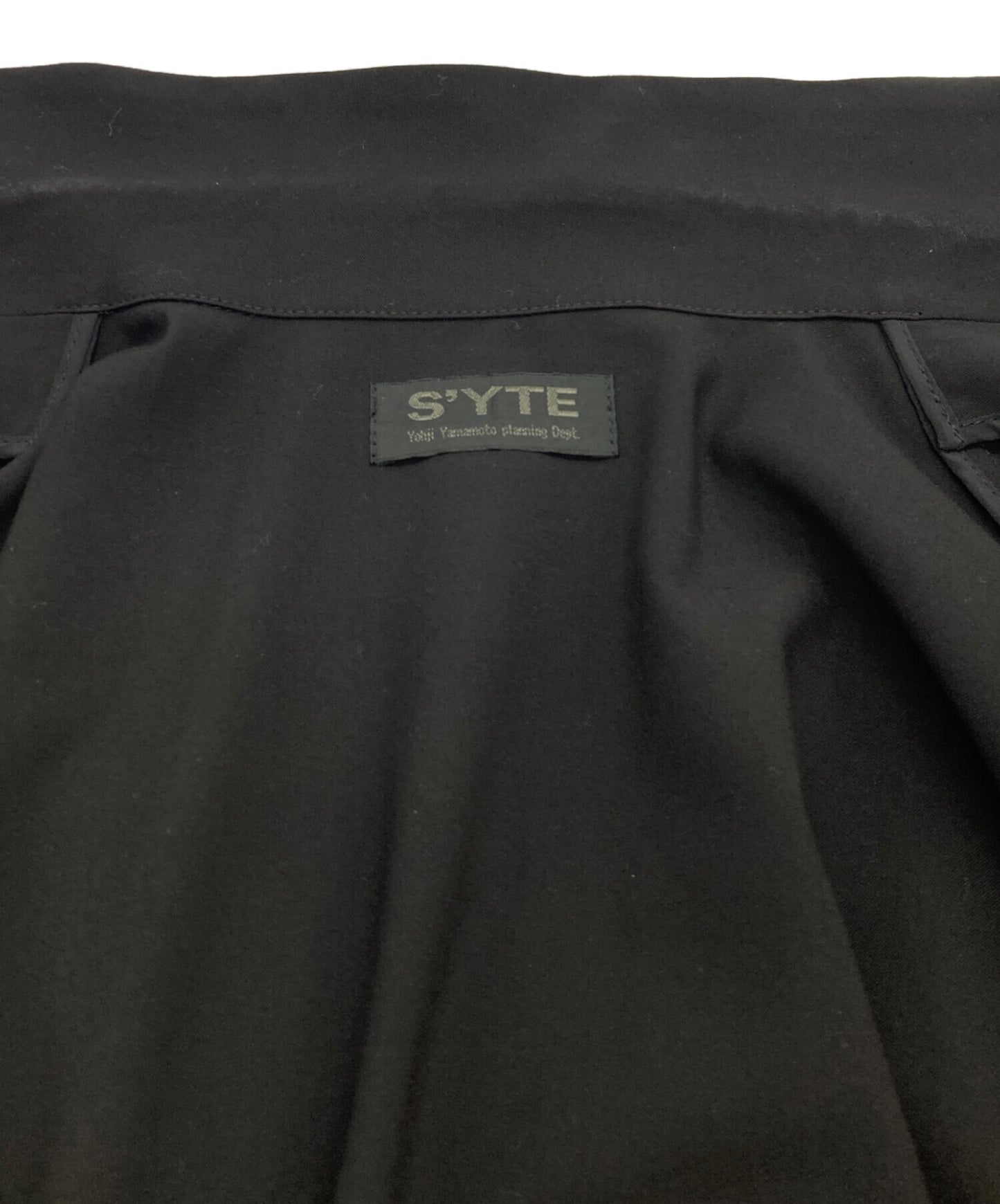 [Pre-owned] s'yte PE/RAYON GABARDINE STRETCH TAILORED WRAP DRESS UU-D09-912