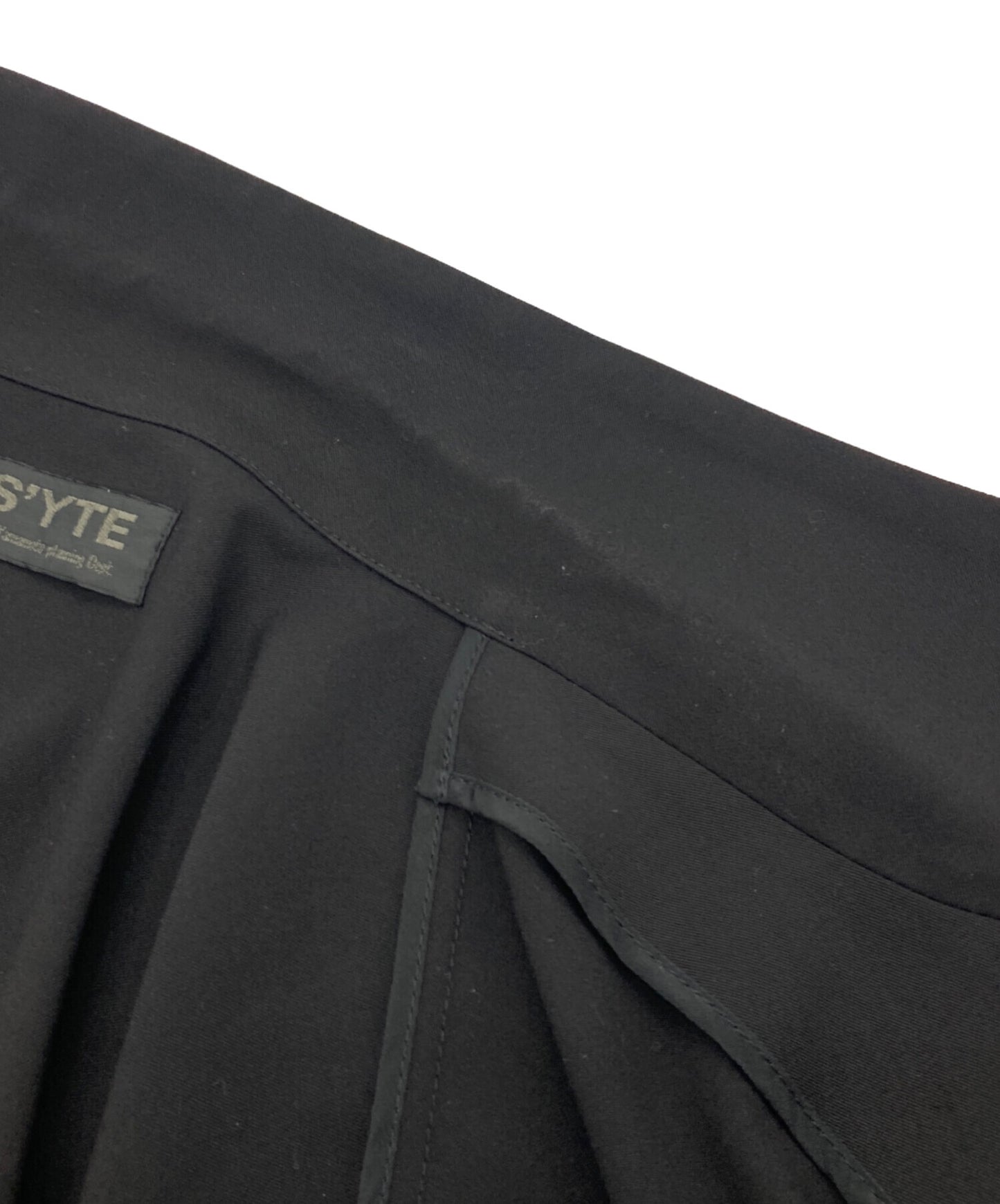 [Pre-owned] s'yte PE/RAYON GABARDINE STRETCH TAILORED WRAP DRESS UU-D09-912