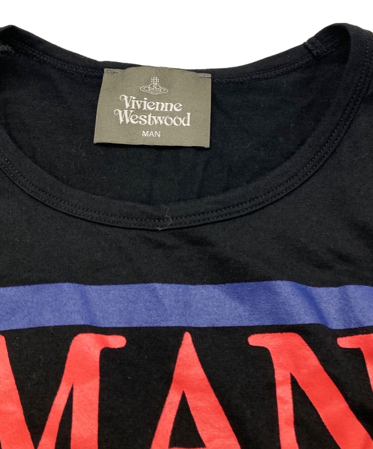 [Pre-owned] Vivienne Westwood man Orb Logo Print T-Shirt VW-LP-72599