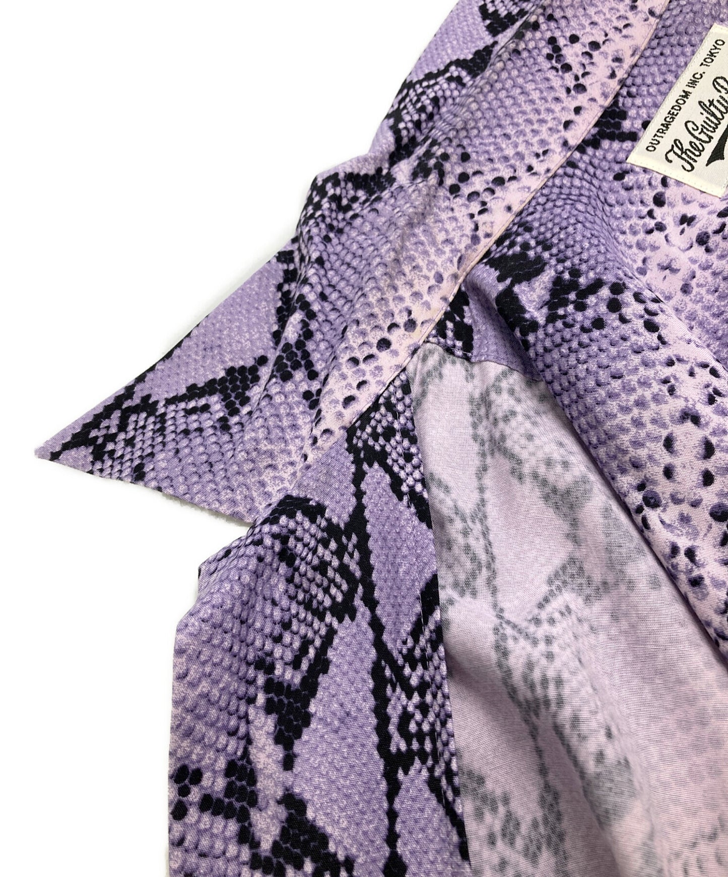 [Pre-owned] WACKO MARIA Python Pattern Open Collar Shirt