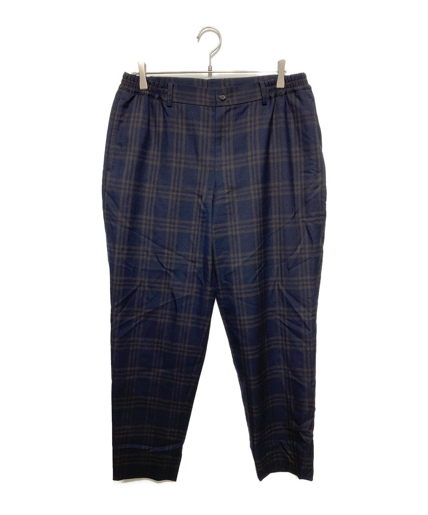 [Pre-owned] COMME des GARCONS HOMME DEUX Dark Plaid Wool/Dark Check Wool Pants DP-P030
