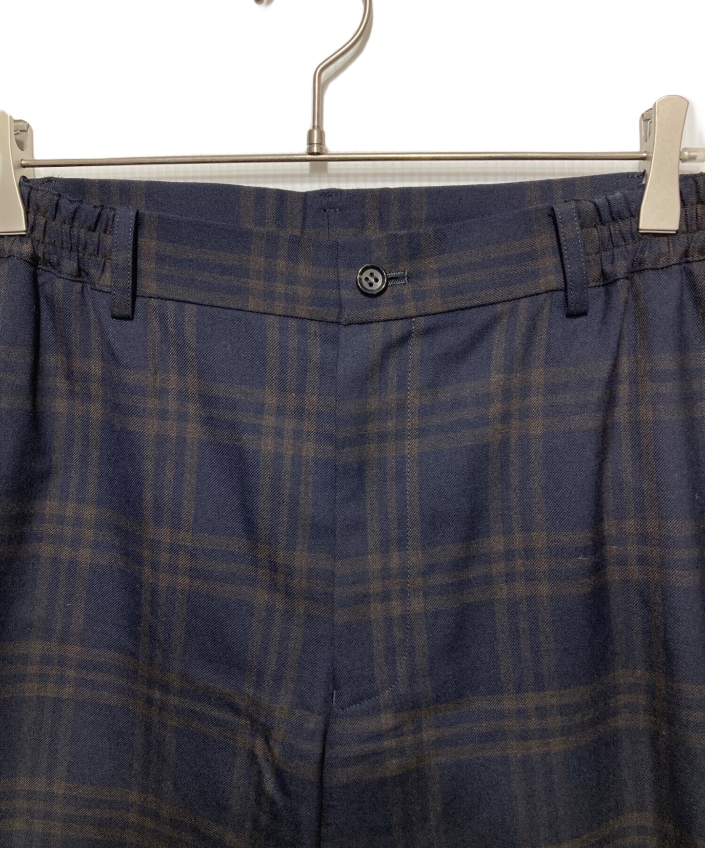 [Pre-owned] COMME des GARCONS HOMME DEUX Dark Plaid Wool/Dark Check Wool Pants DP-P030