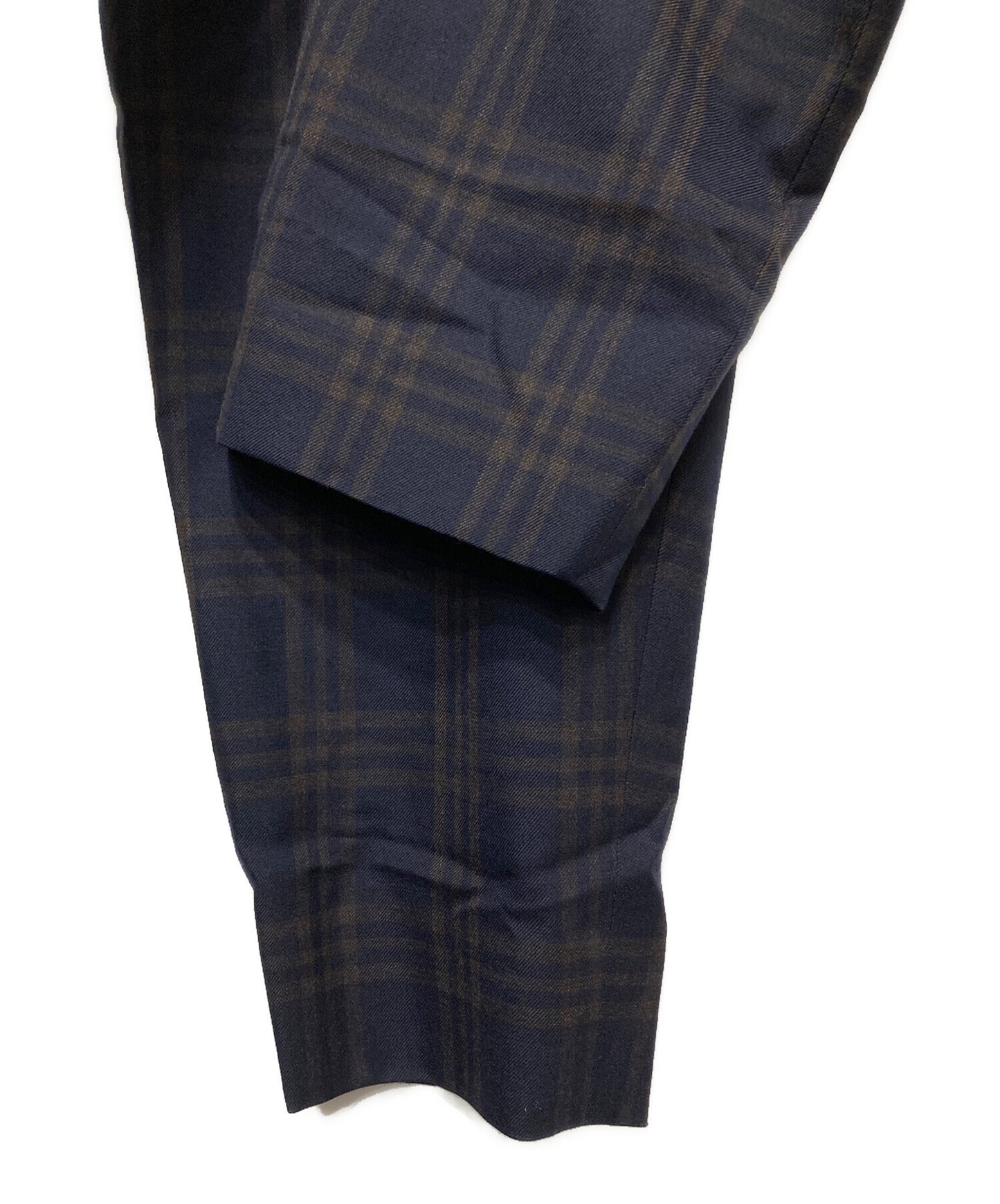 [Pre-owned] COMME des GARCONS HOMME DEUX Dark Plaid Wool/Dark Check Wool Pants DP-P030