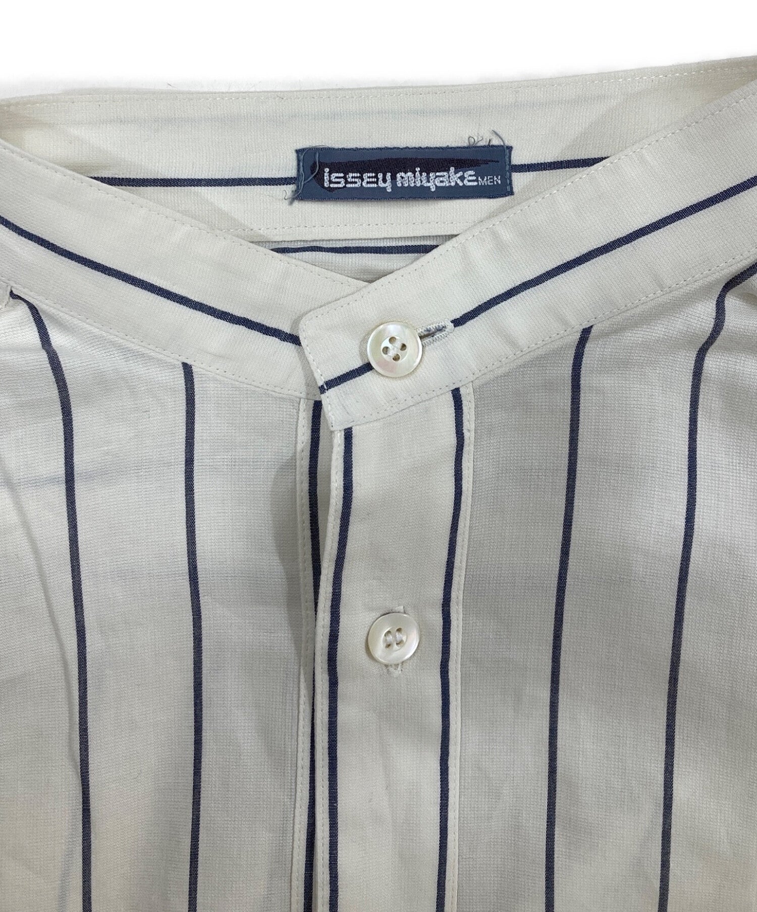 Pre-owned] ISSEY MIYAKE MEN 80s / Striped Pullover Shirt G11258