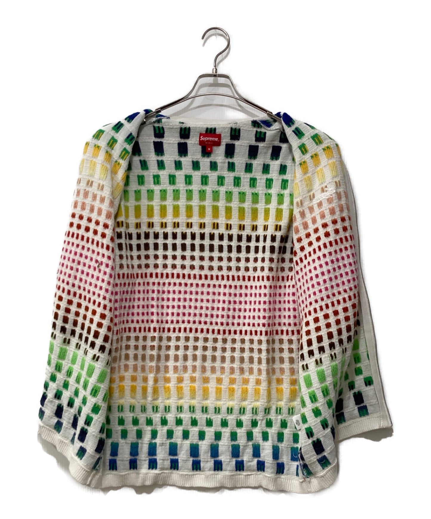 [Pre-owned] SUPREME GRADIENT GRID ZIP UP POLO