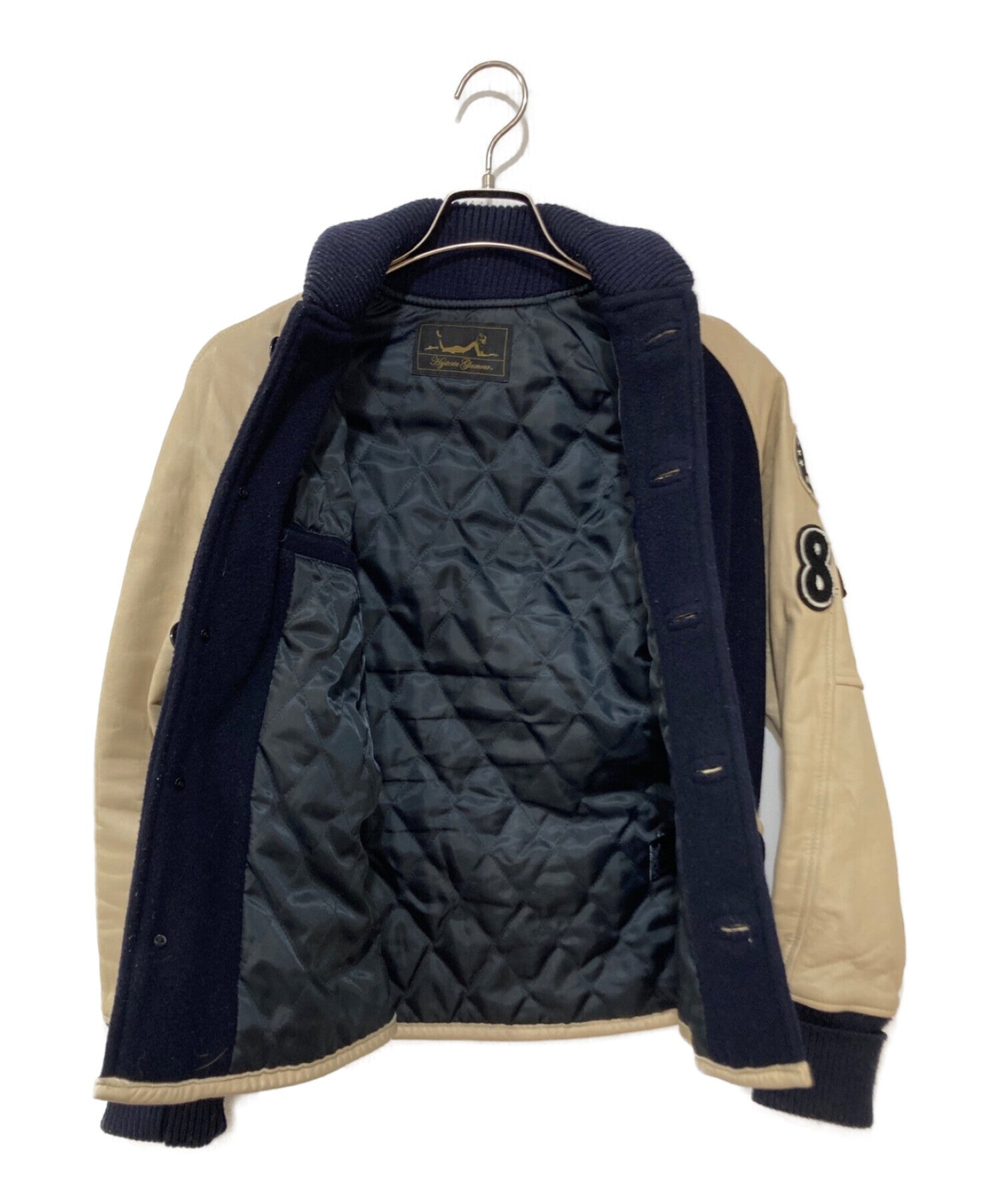 Pre-owned] Hysteric Glamour Leather stadium jacket with