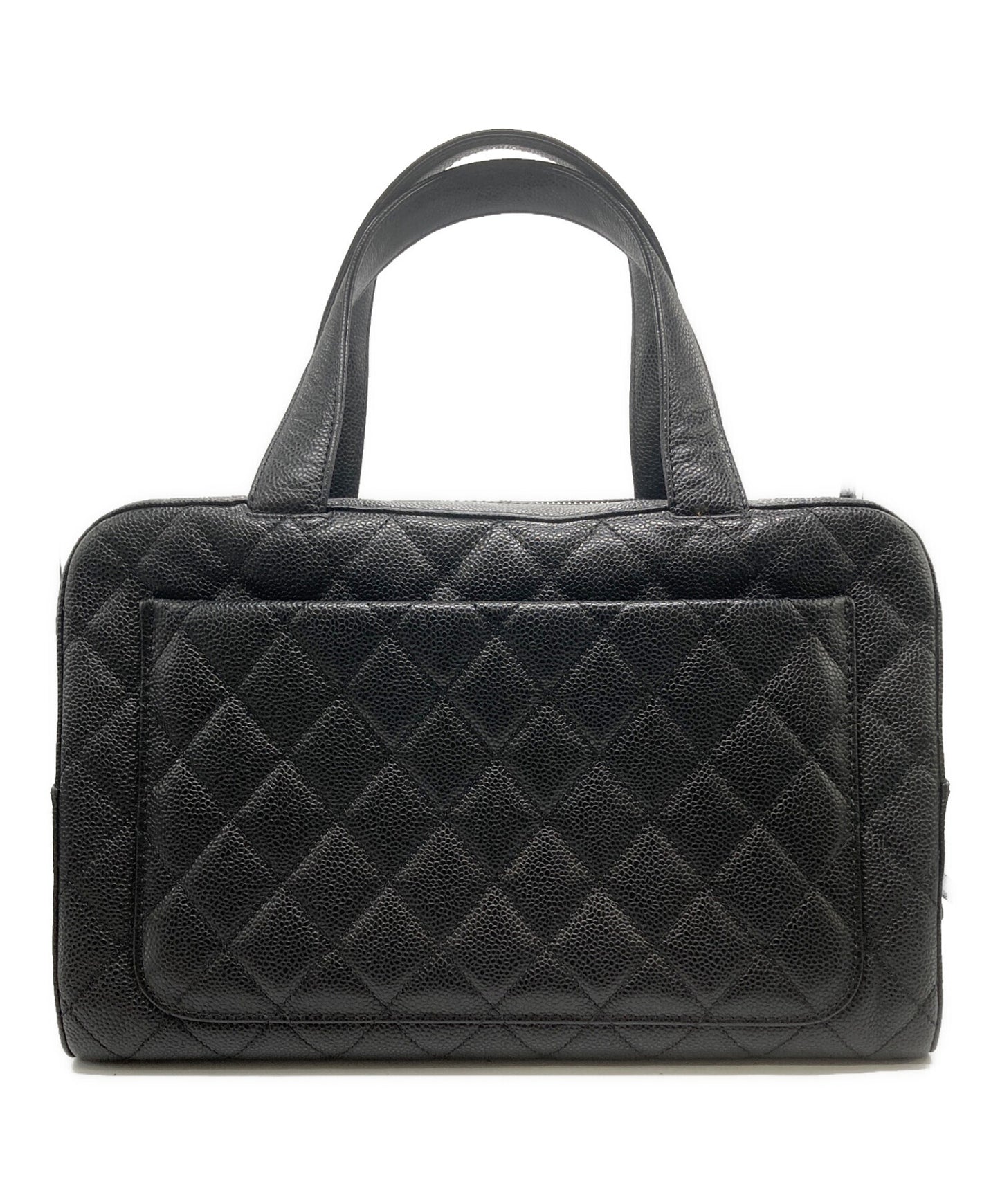 [Pre-owned] CHANEL Caviar Skin Mini Boston Bag