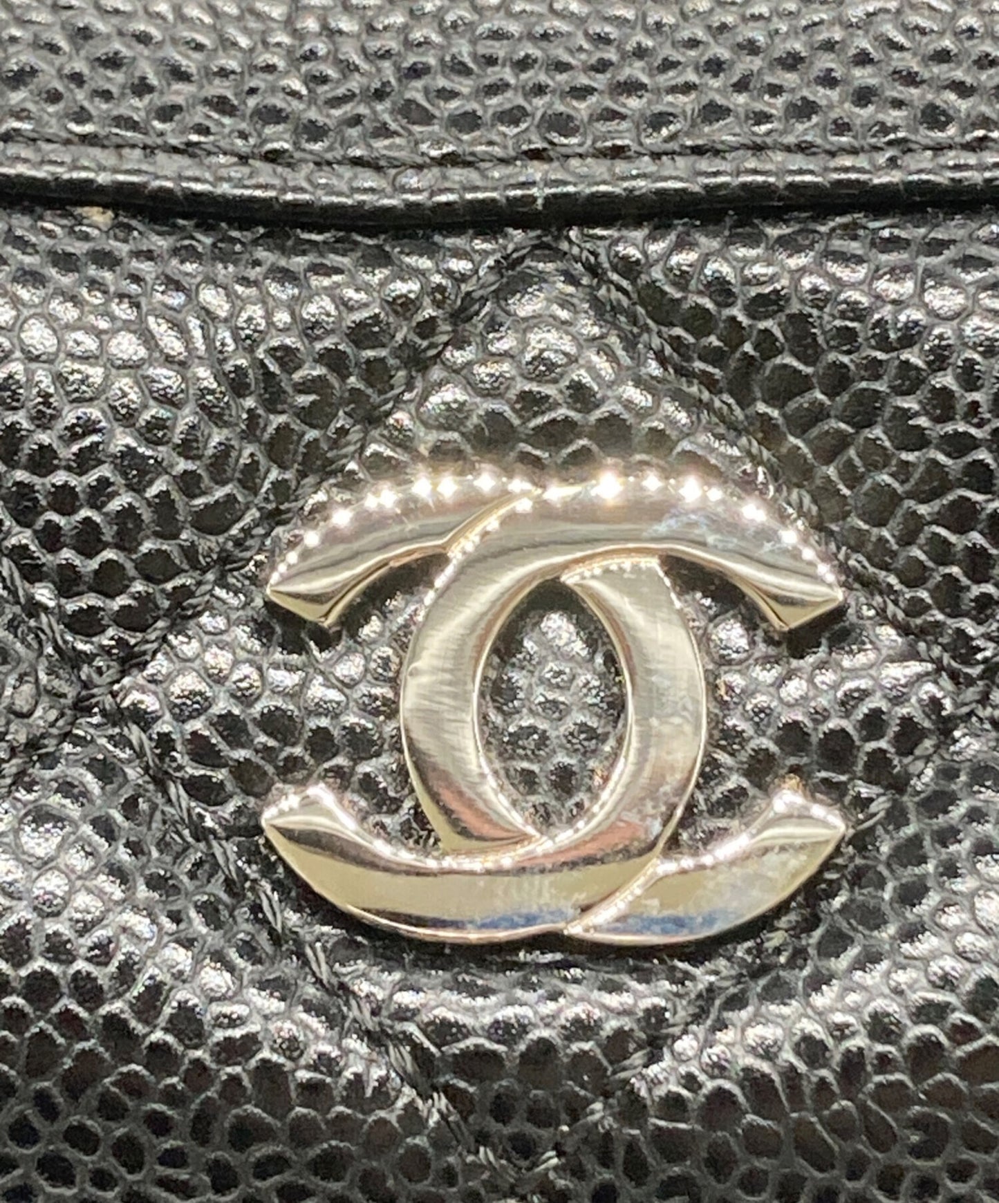 [Pre-owned] CHANEL Caviar Skin Mini Boston Bag