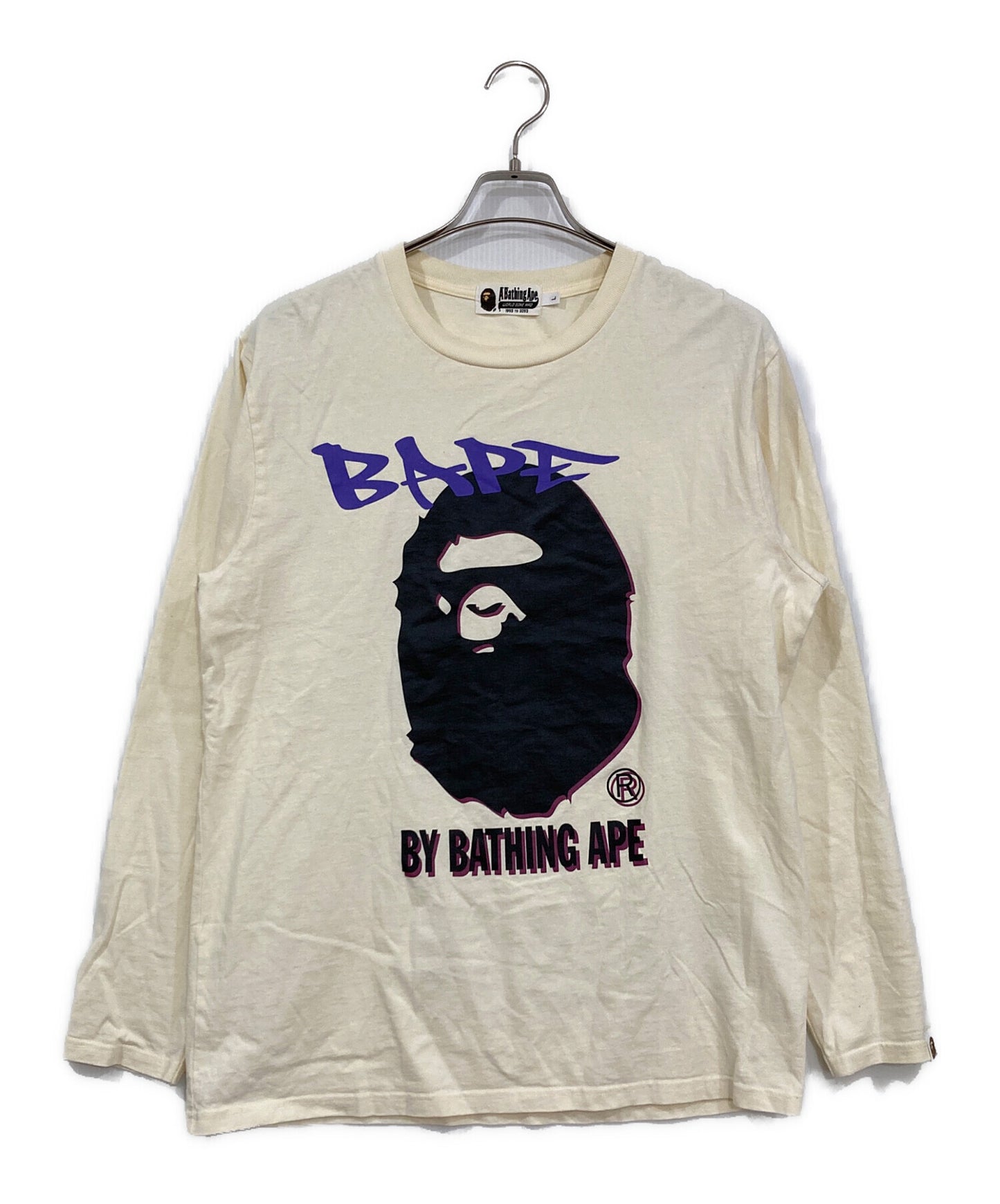 [Pre-owned] A BATHING APE Long Sleeve Print T-Shirt 001LTI801007M