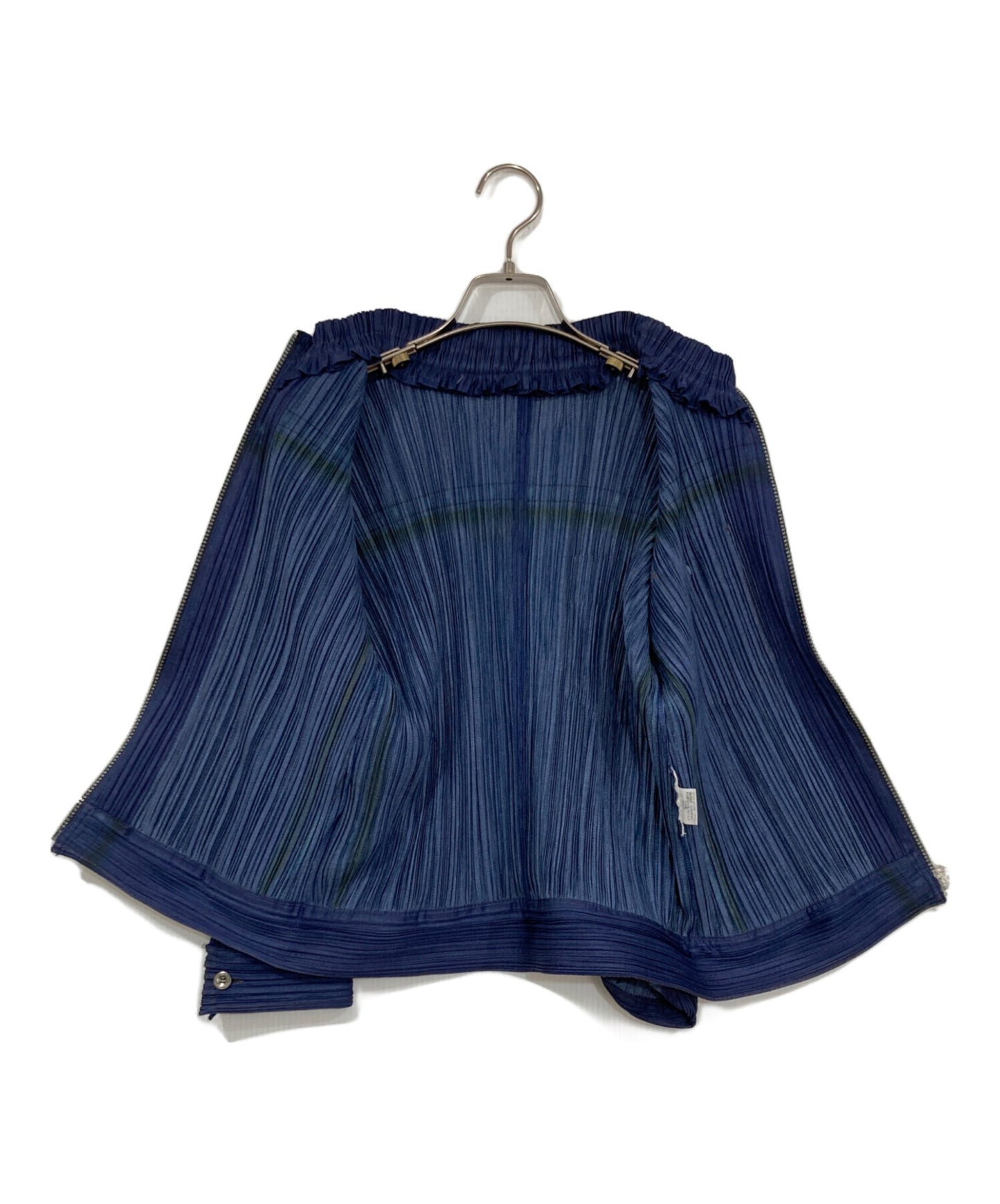 [Pre-owned] PLEATS PLEASE Denim Transfer Pleated Jacket PP33-JC722