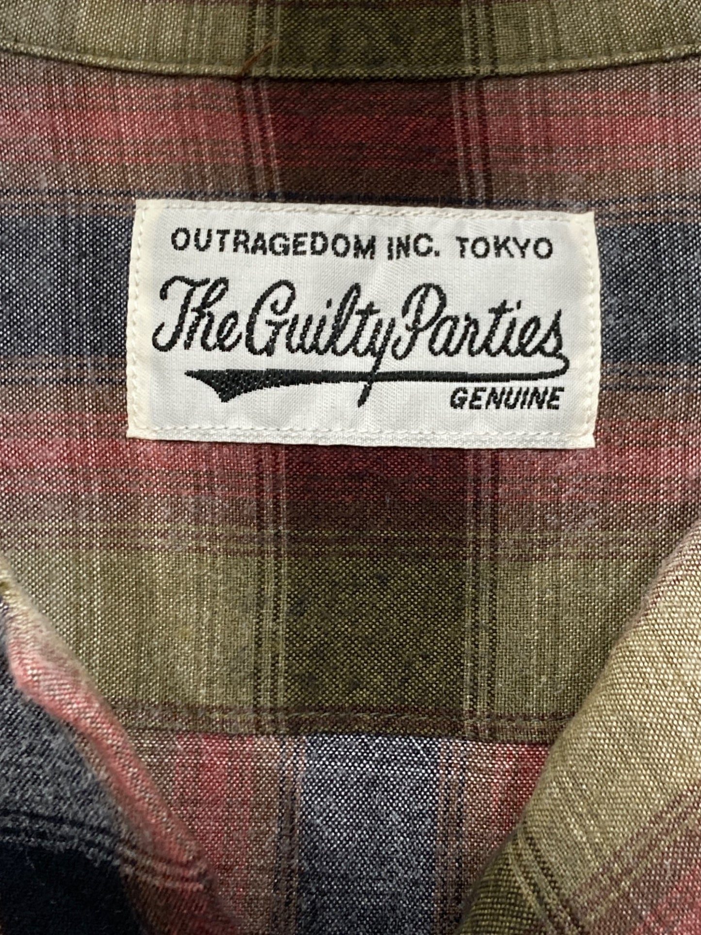 [Pre-owned] WACKO MARIA Ombre Check Rayon Shirt