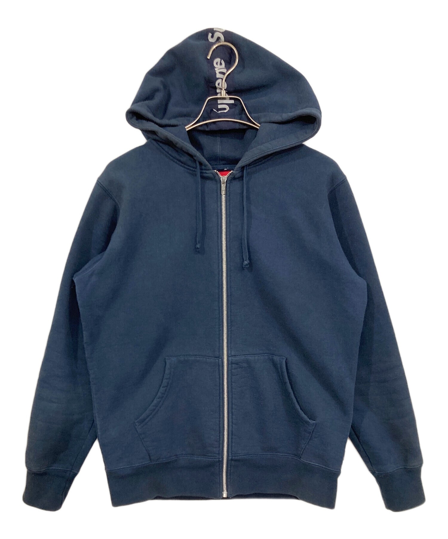 Supreme Tape Logo Zip up hoodie ネイビー L Supreme Logo Tape Zip