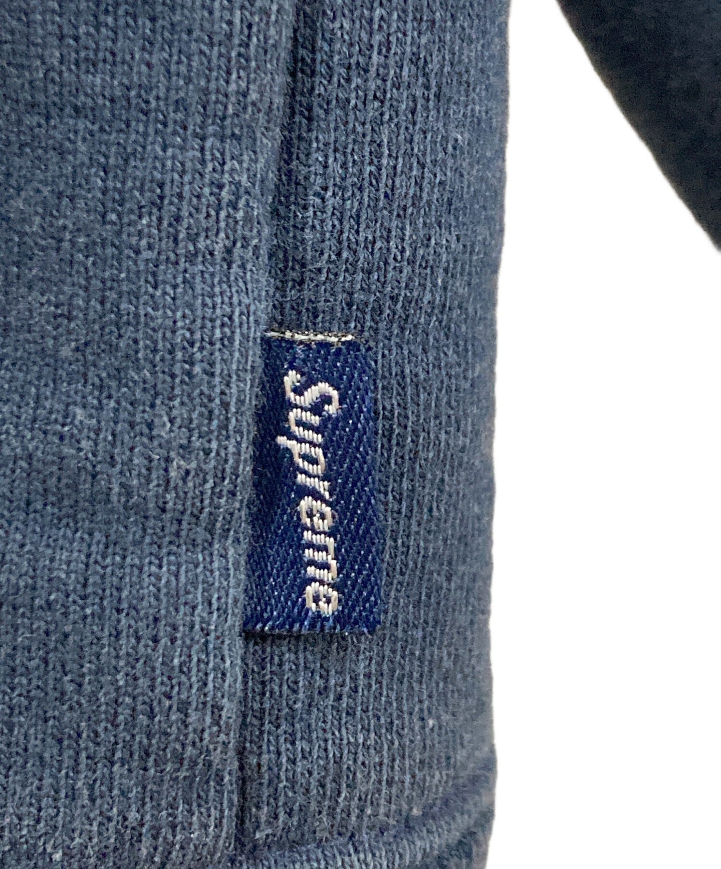 [Pre-owned] SUPREME tape logo zip up hoodie zip hoodie