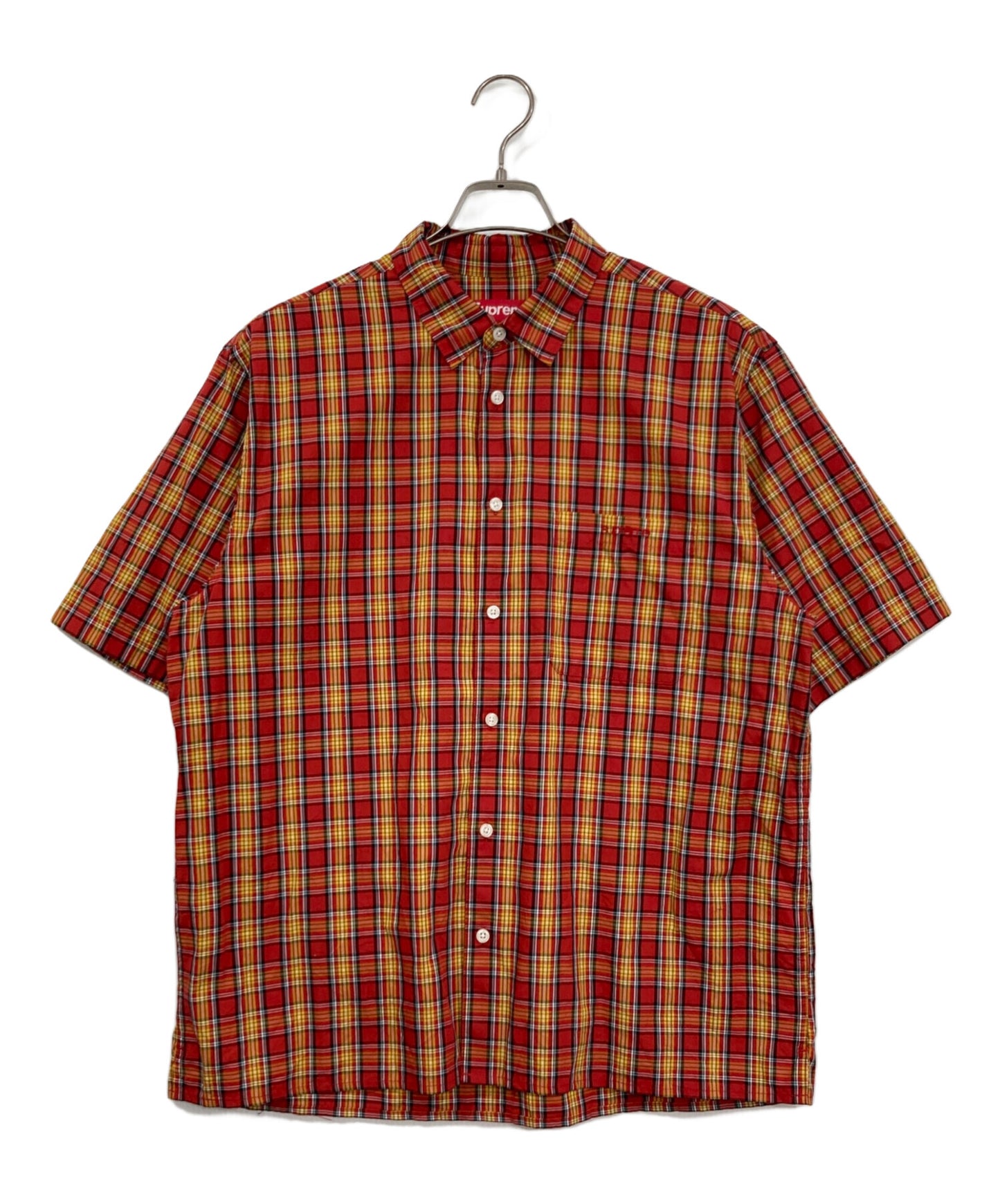 [Pre-owned] SUPREME Mini Plaid S/S Shirt
