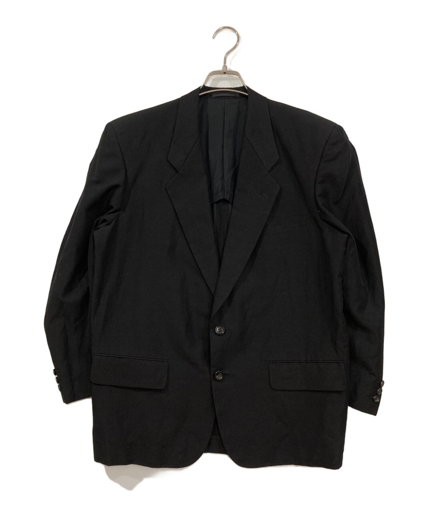 [Pre-owned] COMME des GARCONS HOMME 2B Linen Navy Blue Tailored Jacket HJ-02020S AD1989