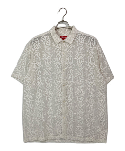 [Pre-owned] SUPREME Chainstitch Chiffon S/S Shirt / Chainstitch Chiffon Short-Sleeve Shirt / Shirt / Long-Sleeve Shirt / Lace Shirt