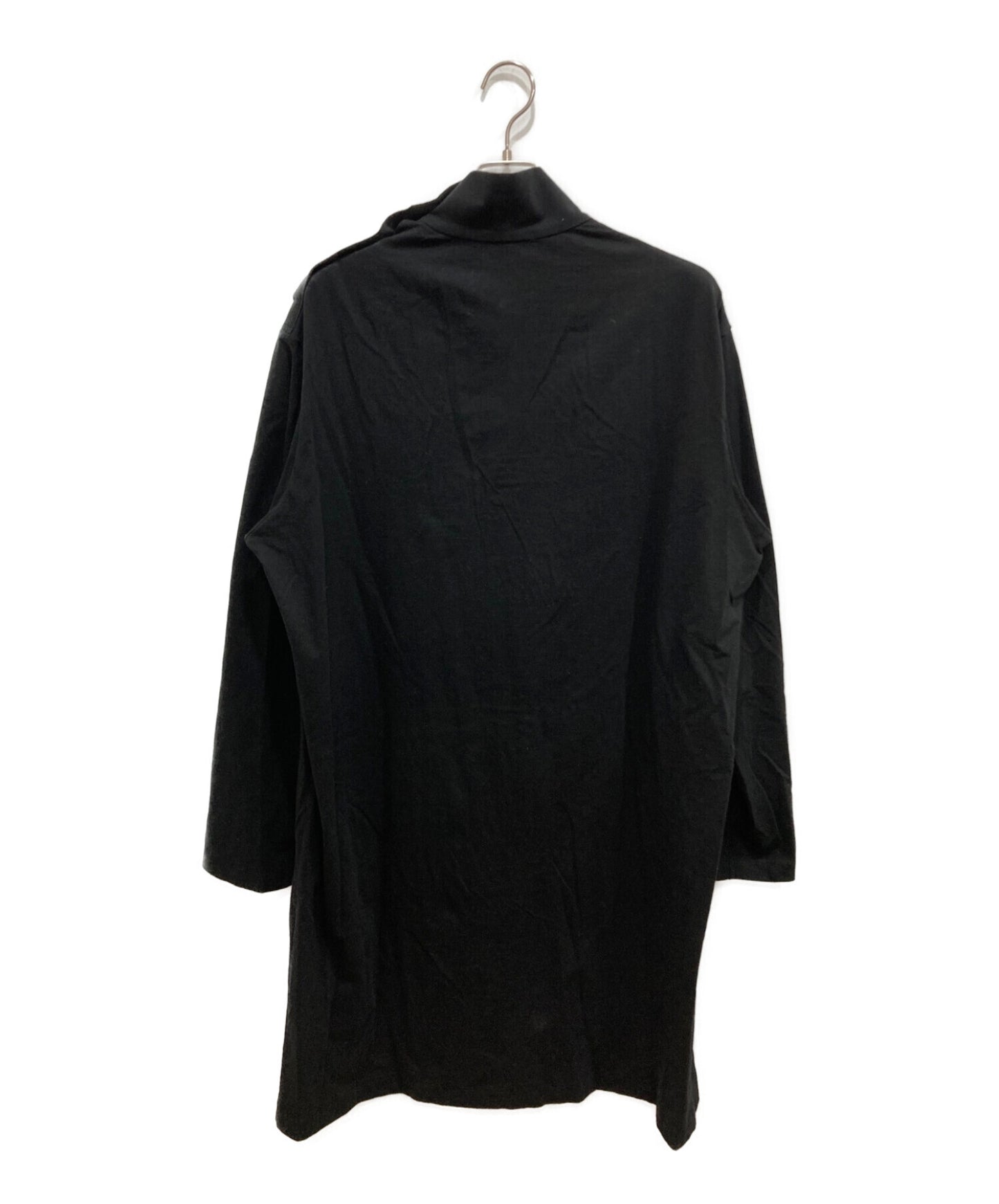 [Pre-owned] Yohji Yamamoto pour homme Unbalanced long shirt with front opening collar HD-T16-071
