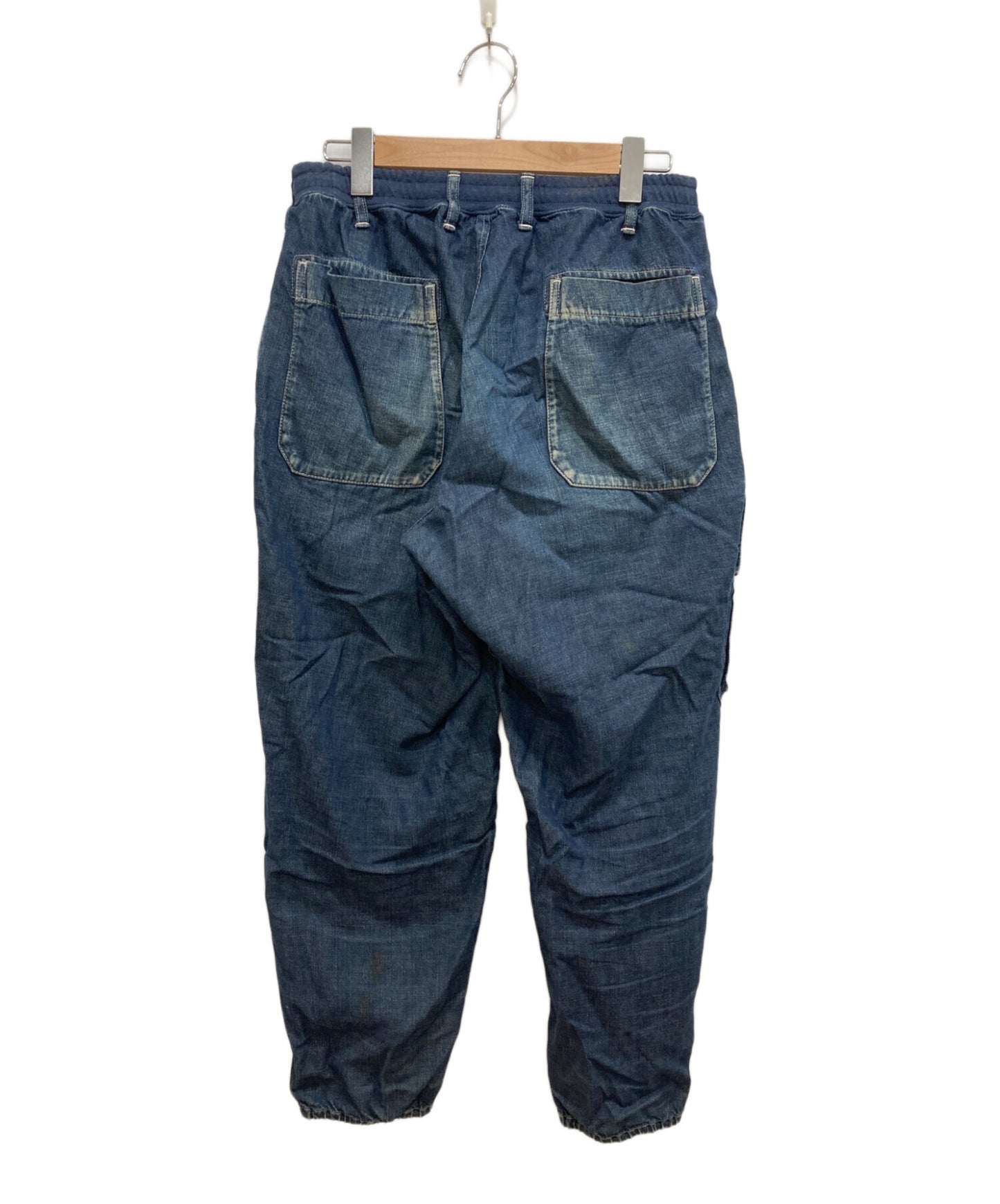 [Pre-owned] Yohji Yamamoto pour homme Spotted Horse Denim Patchwork Elastic String Pants HW-P01-040