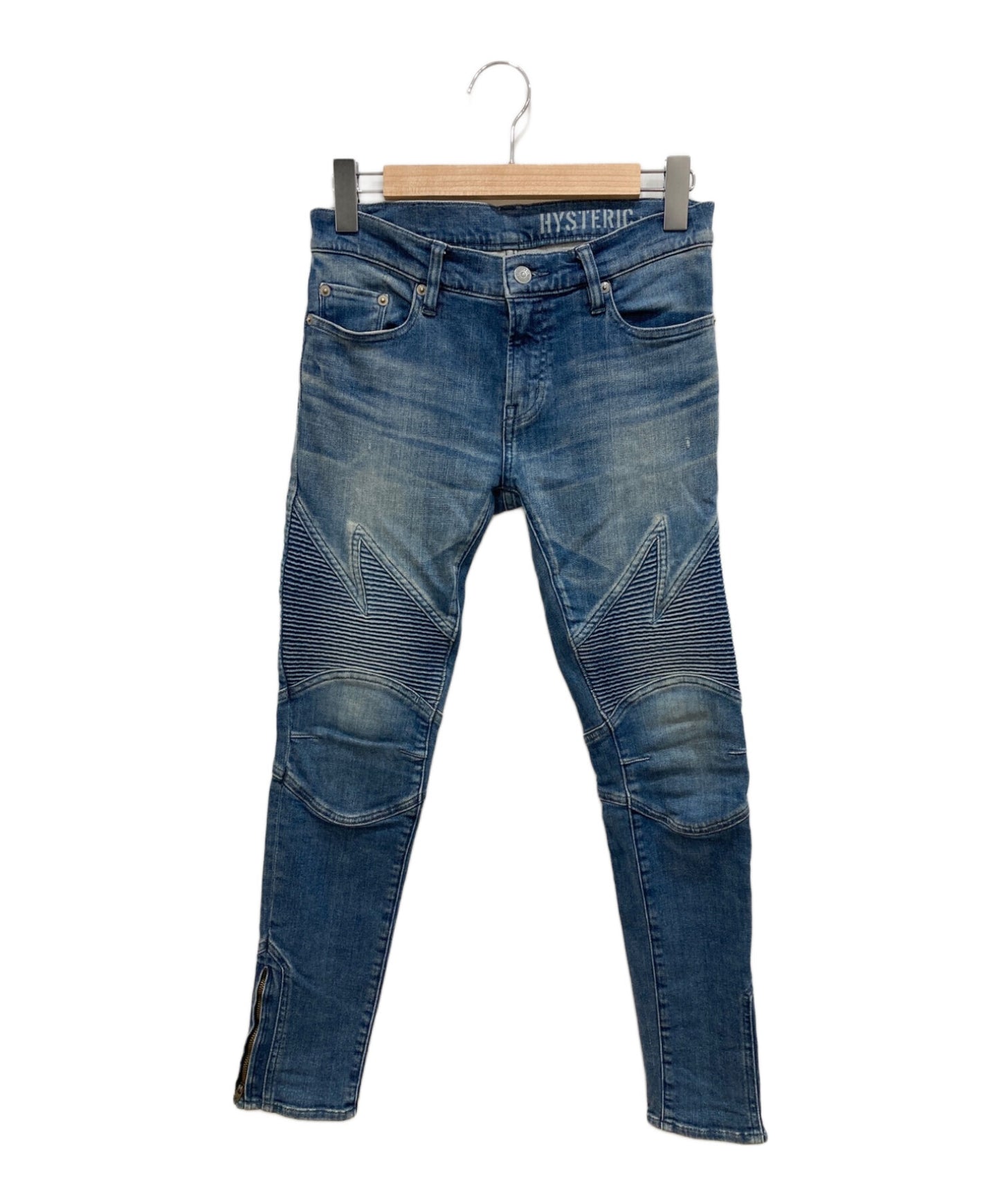 [Pre-owned] Hysteric Glamour USED ISKO Denim Ninth-Section Biker PT 0153AP09