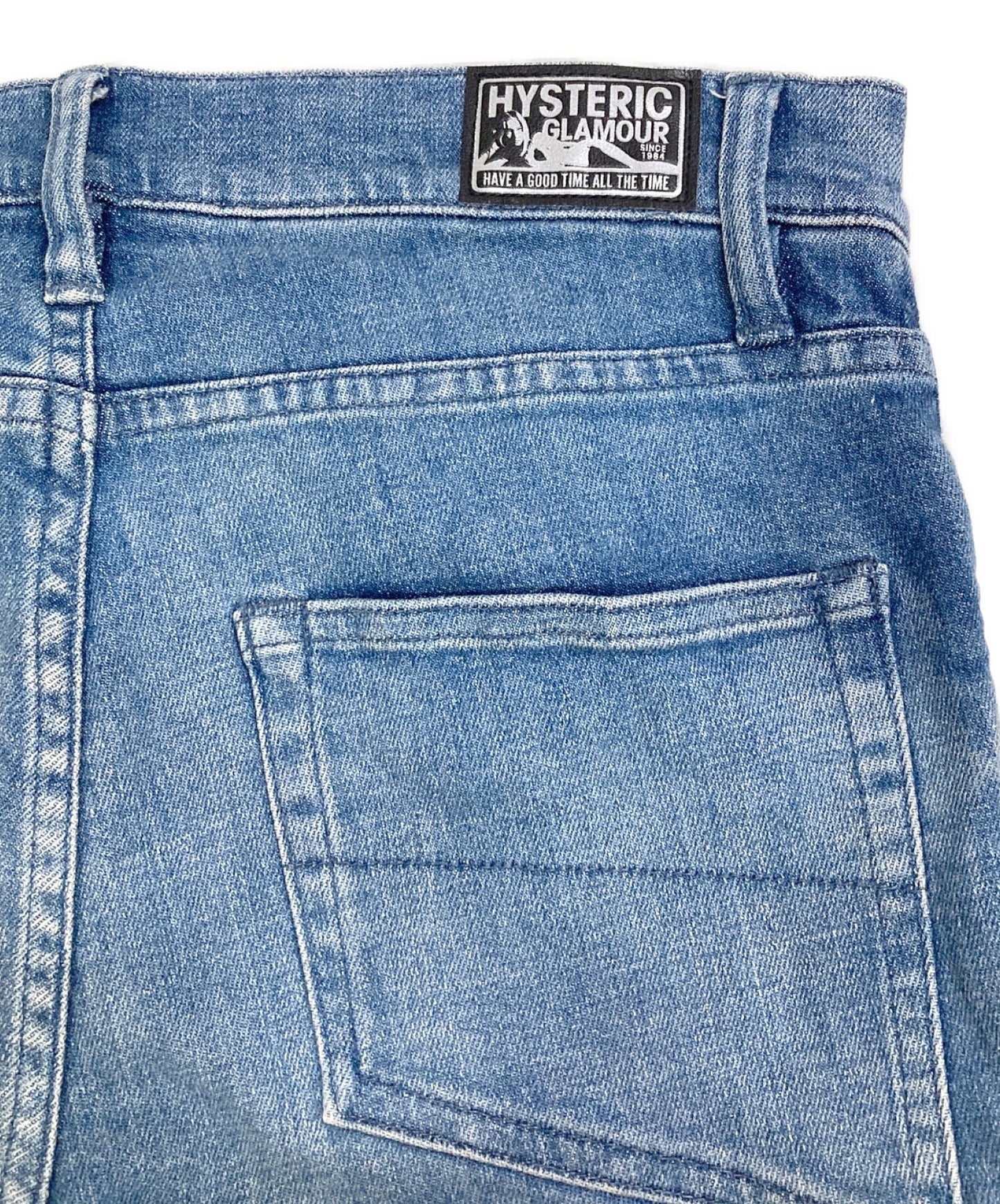 [Pre-owned] Hysteric Glamour USED ISKO Denim Ninth-Section Biker PT 0153AP09