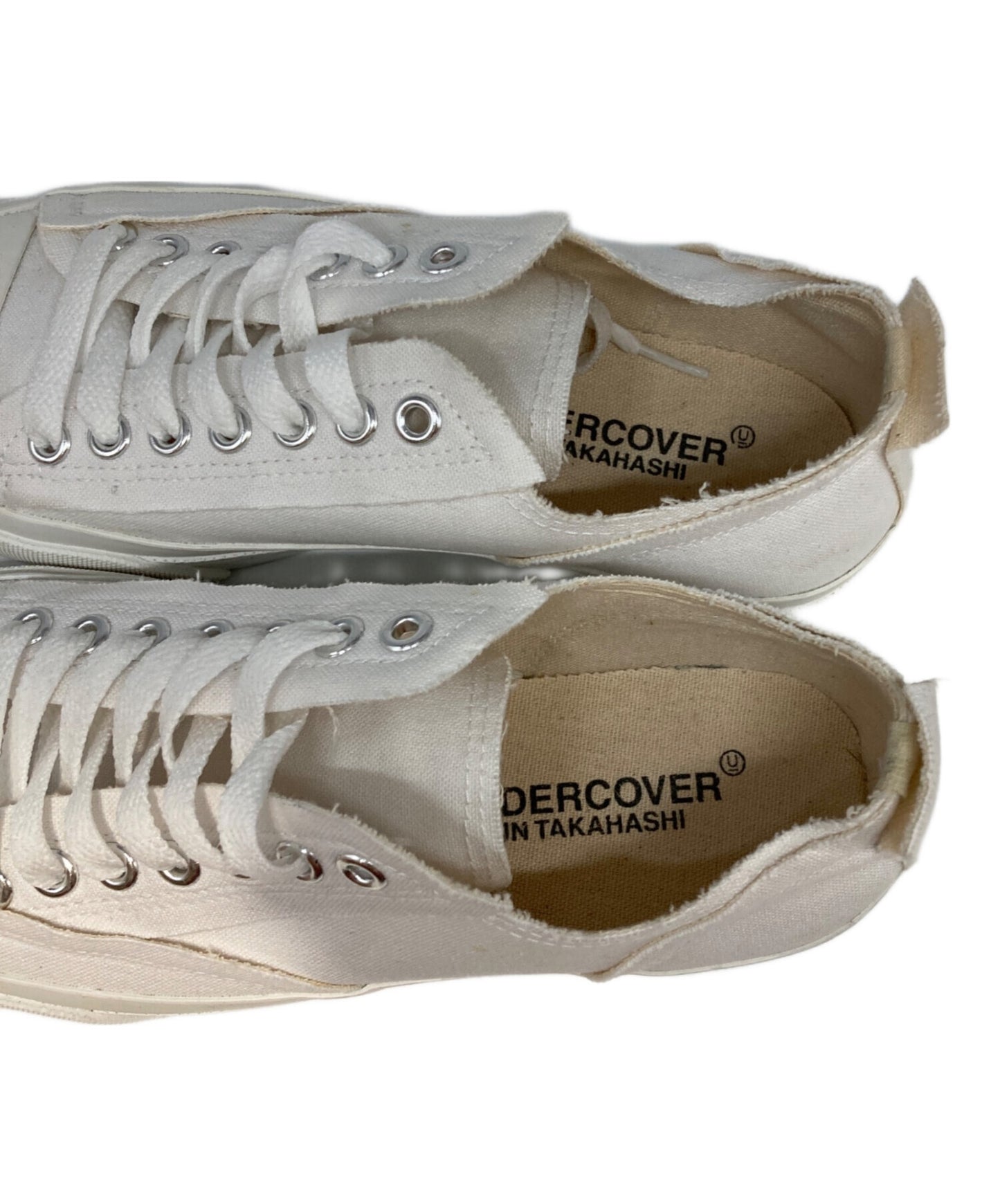 [Pre-owned] UNDERCOVER TOE LOGO CANVAS SNEAKERS UC2B9F05