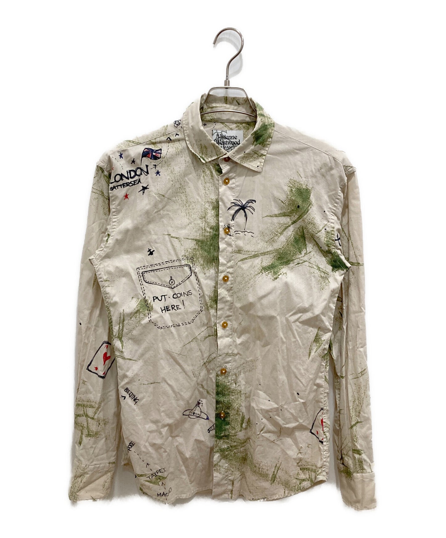 [Pre-owned] Vivienne Westwood man Picnic Print Relax Shirt 199060-7215