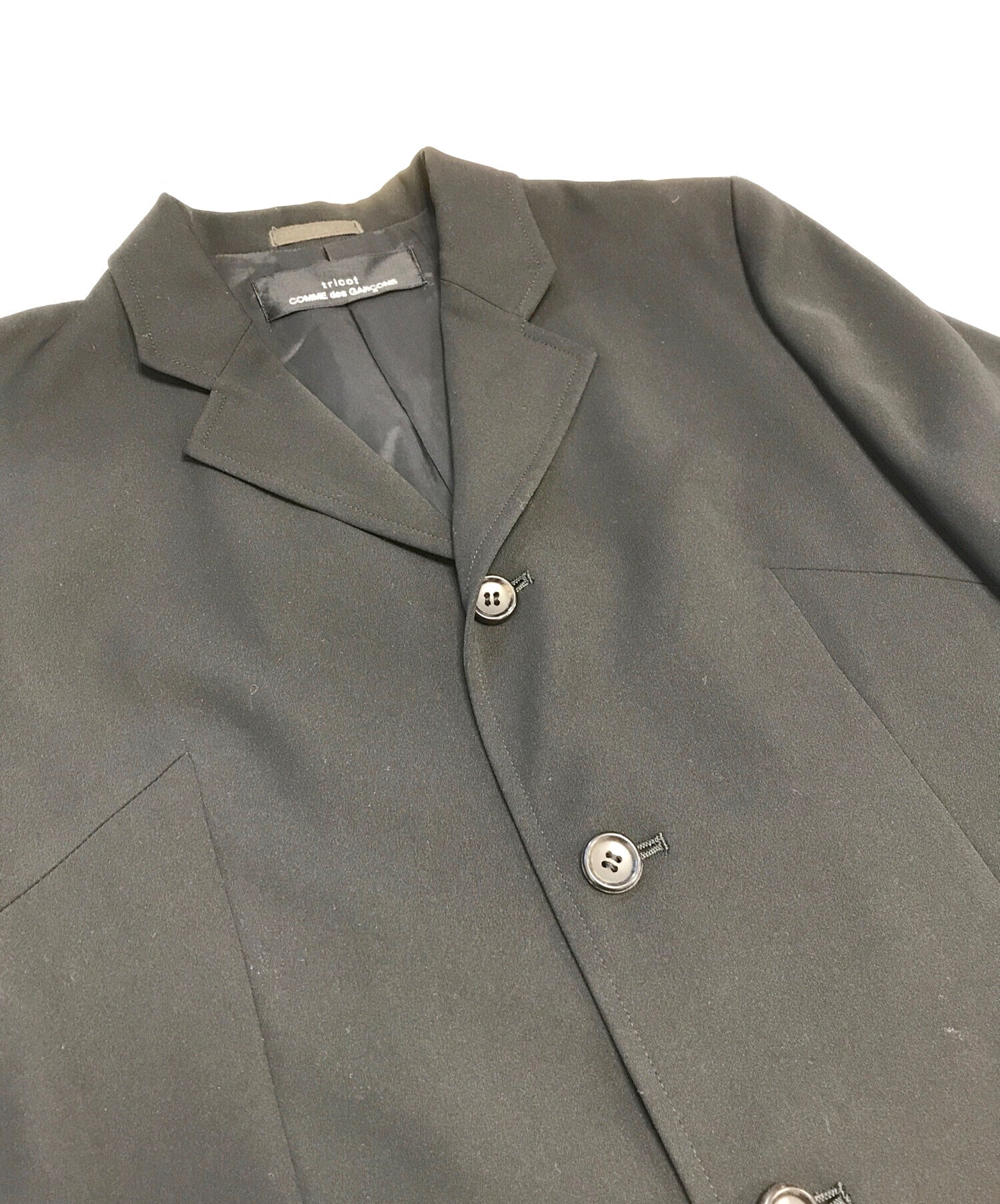 90 ' s tricot Comme des Garcons pea coat 90s tricot comme des