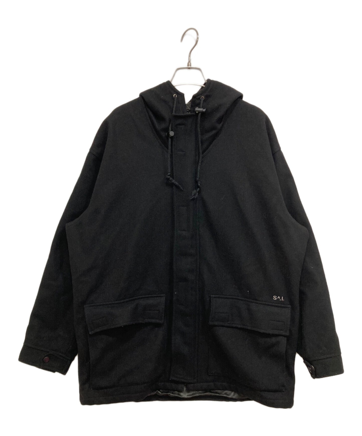 [Pre-owned] stussy Wool Nylon Hooded Coat