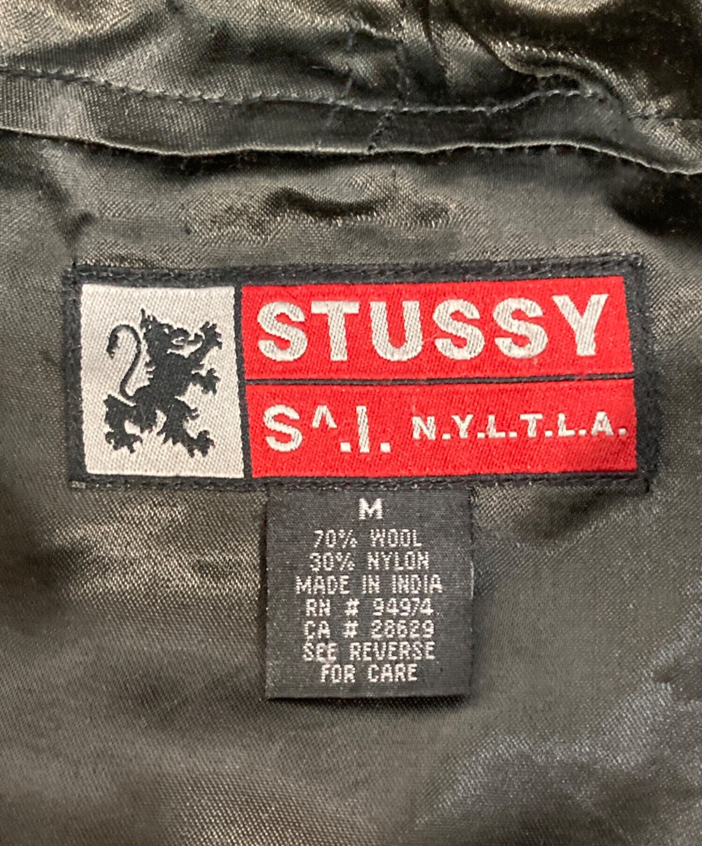 [Pre-owned] stussy Wool Nylon Hooded Coat