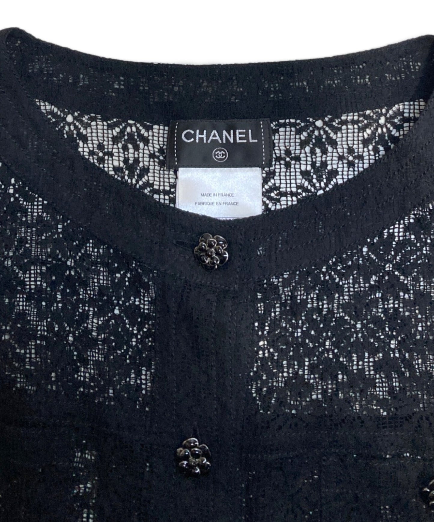 [Pre-owned] CHANEL cutwork cardigan P51458V38481