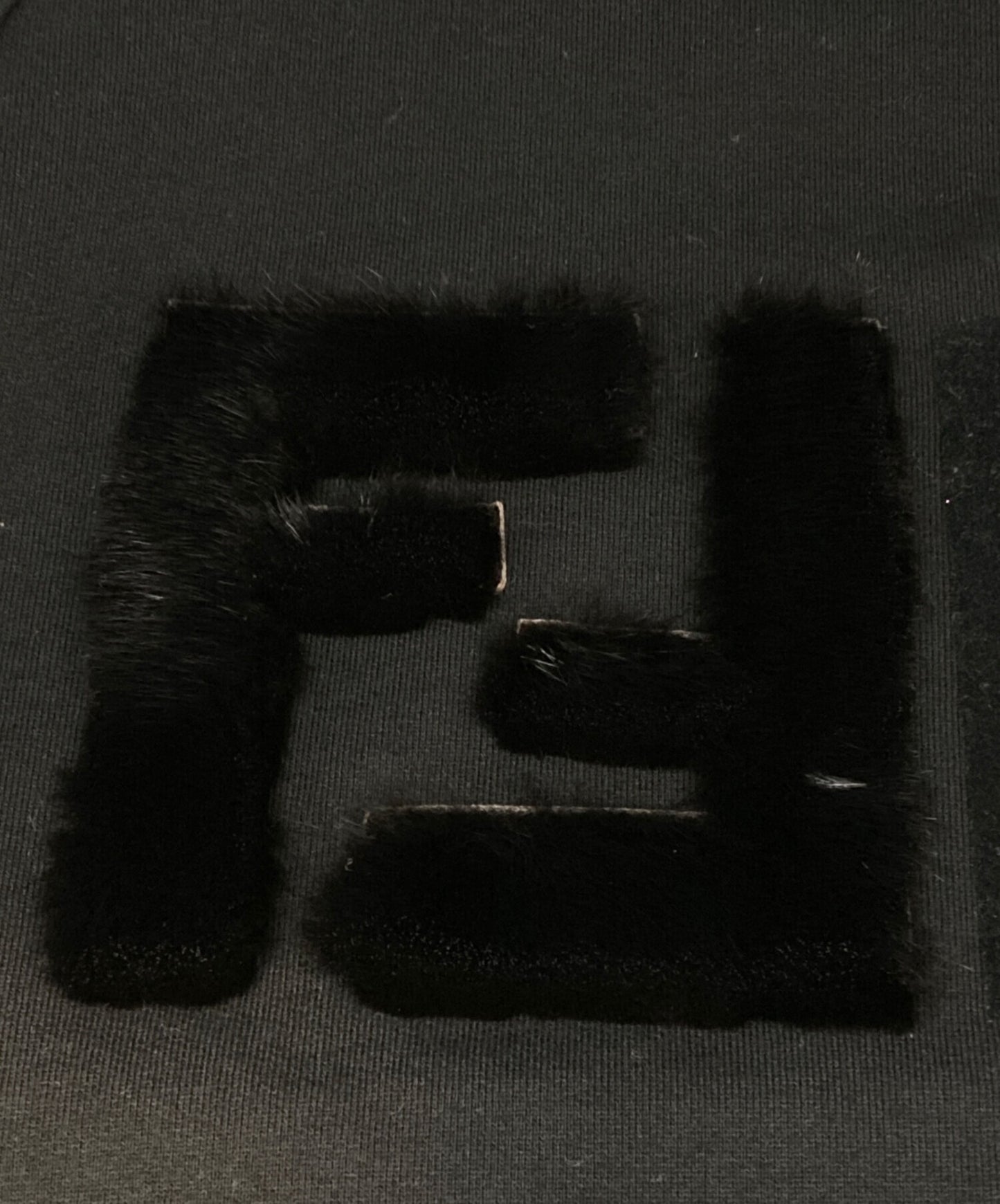 [Pre-owned] FENDI Mink Fur Side Ribbon Sweatshirt FS7186 A5GP