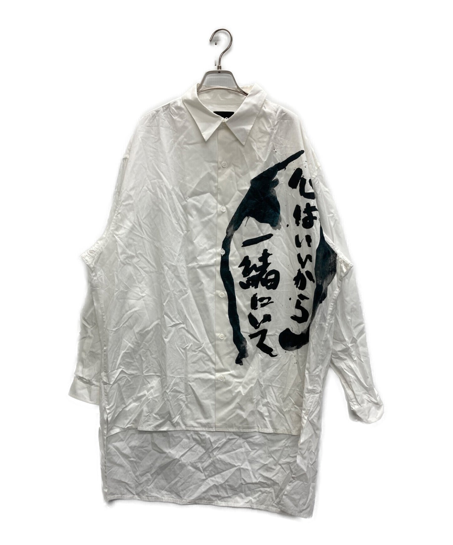 [Pre-owned] BLACK Scandal Yohji Yamamoto Bewith Me Printed Shirt HN-B35-023