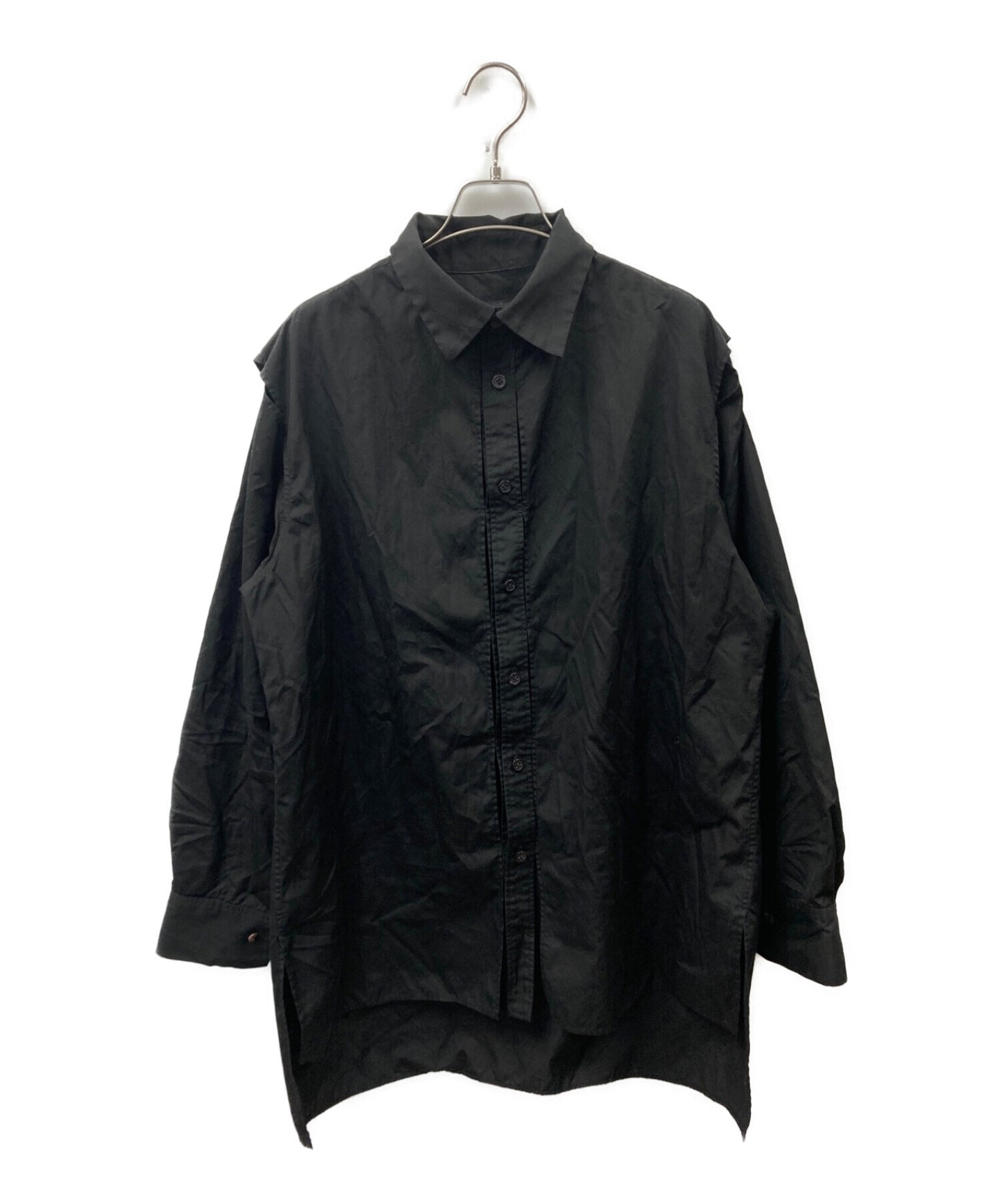 BROADCLOTH HANGING SLEEVE SHIRT柄デザイン無地ワンポイント ...