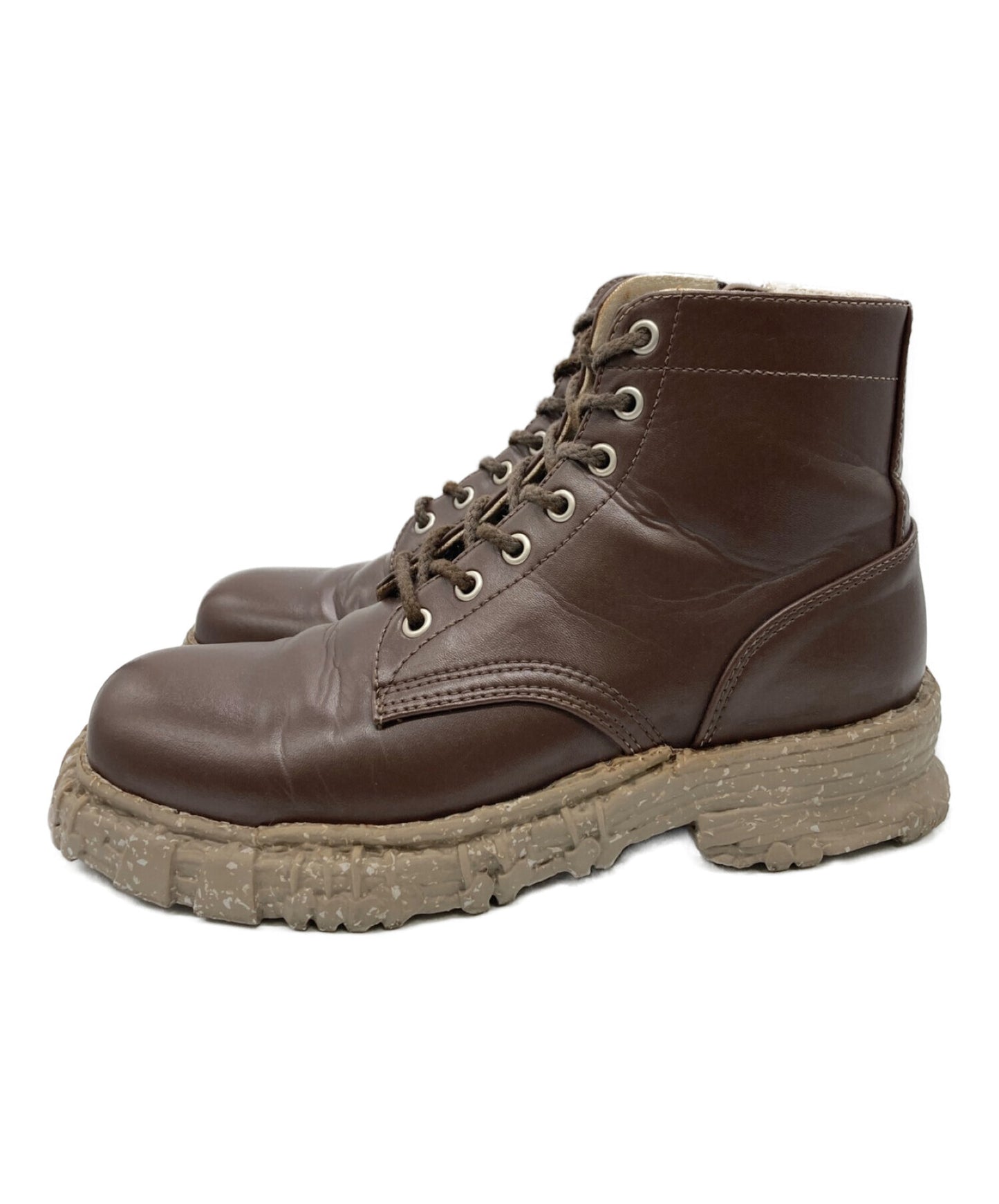 [Pre-owned] MIHARA YASUHIRO Vintage-like Sole Synthetic Leather Boots S10FW701