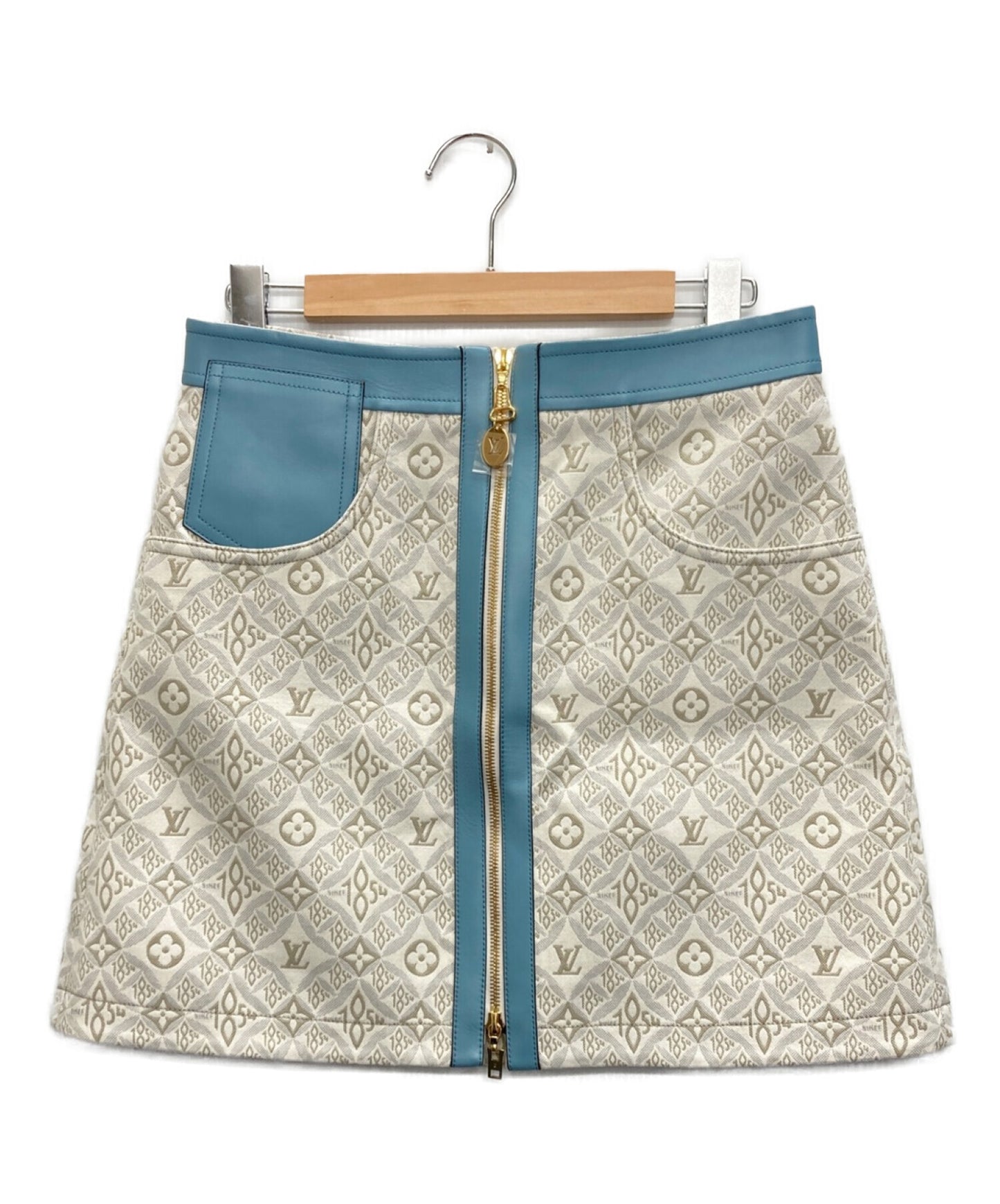 [Pre-owned] LOUIS VUITTON Contrast Trim Monogram Mini Skirt RW221A J77 FMSK68