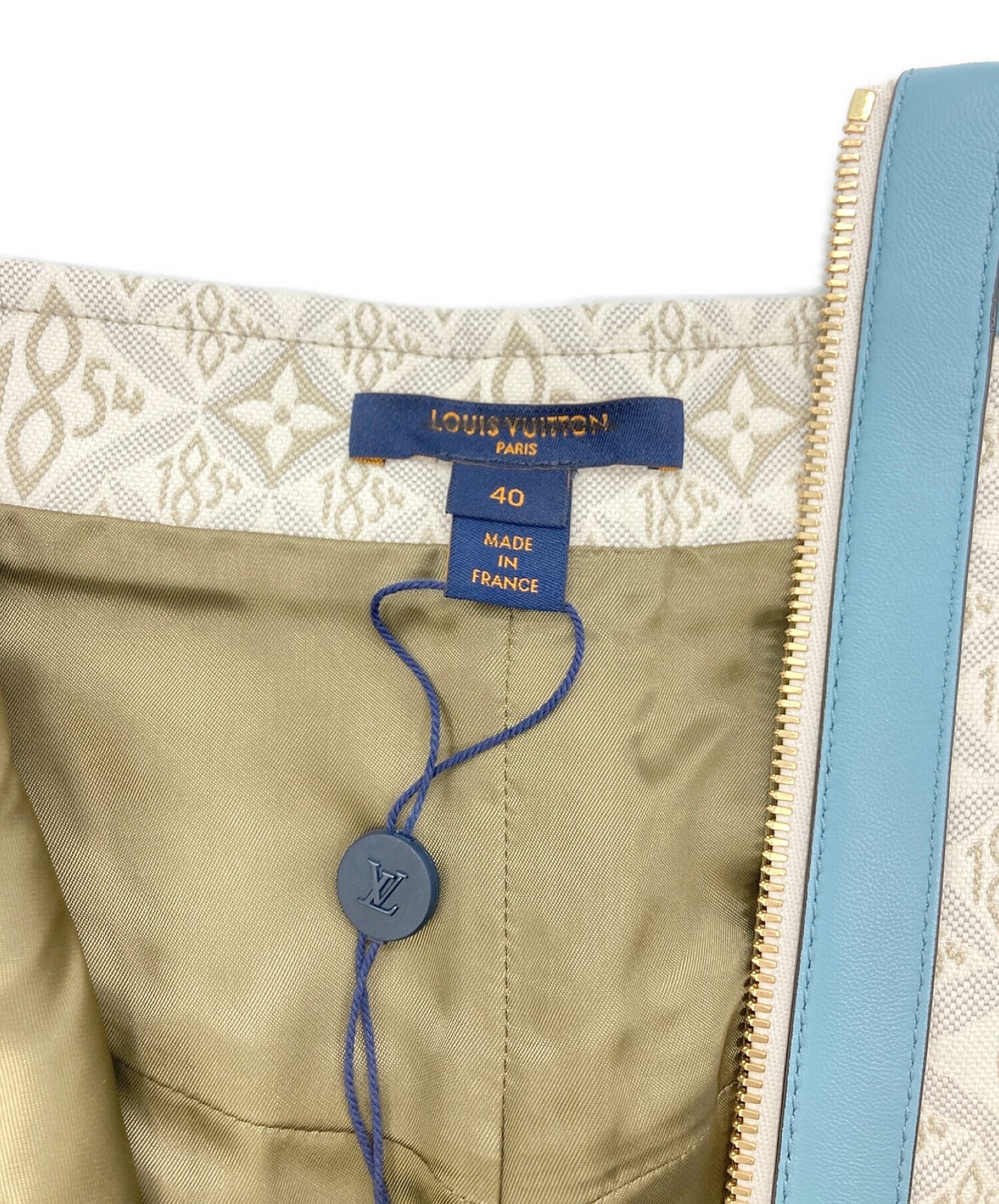 [Pre-owned] LOUIS VUITTON Contrast Trim Monogram Mini Skirt RW221A J77 FMSK68