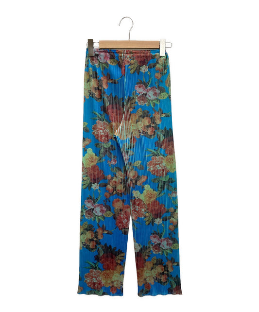 [Pre-owned] PLEATS PLEASE Flower Print Pleated Pants PP44-JF609