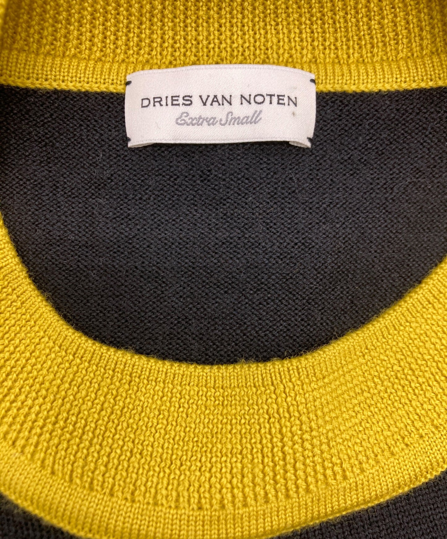 [Pre-owned] DRIES VAN NOTEN Switching Wool Knit 71-02-06-02106