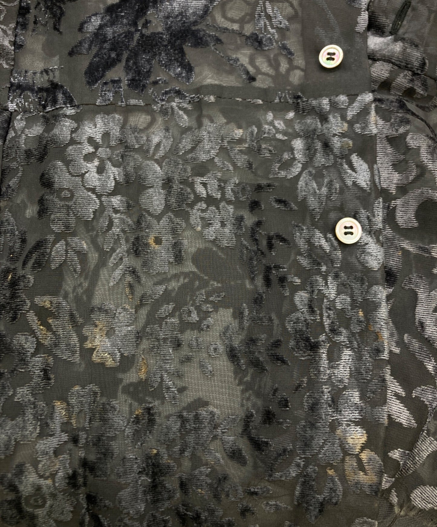 [Pre-owned] tricot COMME des GARCONS flocky printed shirt TG-B021