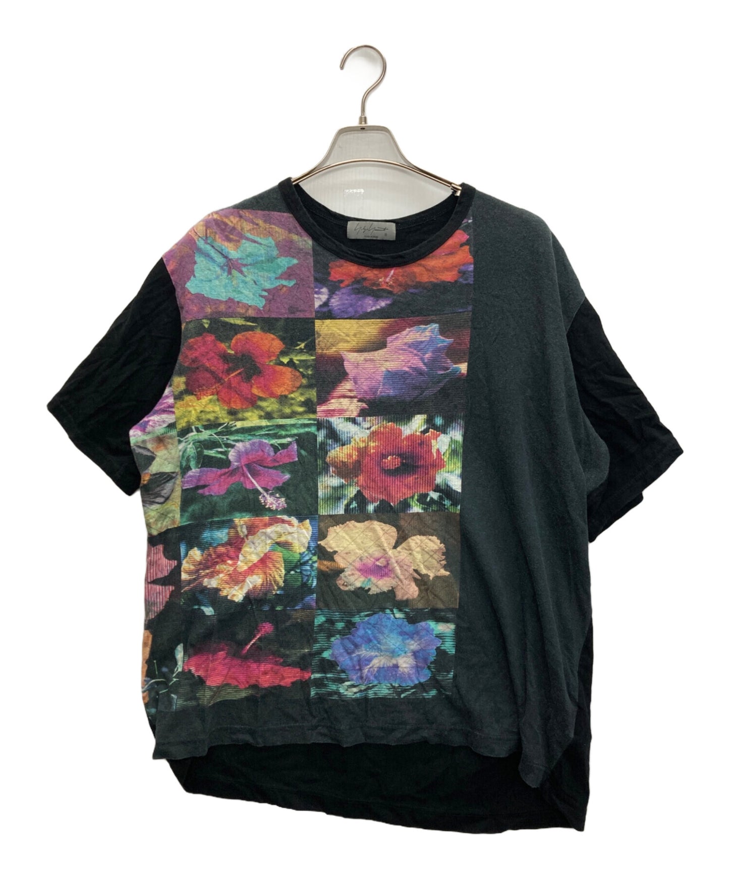 [Pre-owned] Yohji Yamamoto pour homme Flower illustrated book short sleeves HG-T65-271