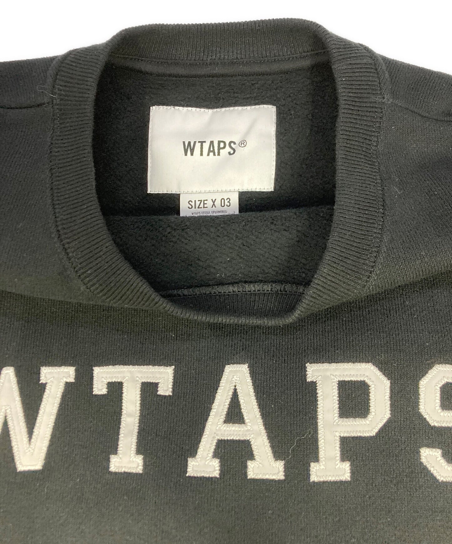 [Pre-owned] WTAPS COTTON COLLEGE ACADEMY SWEATER 241ATDT-CSM03