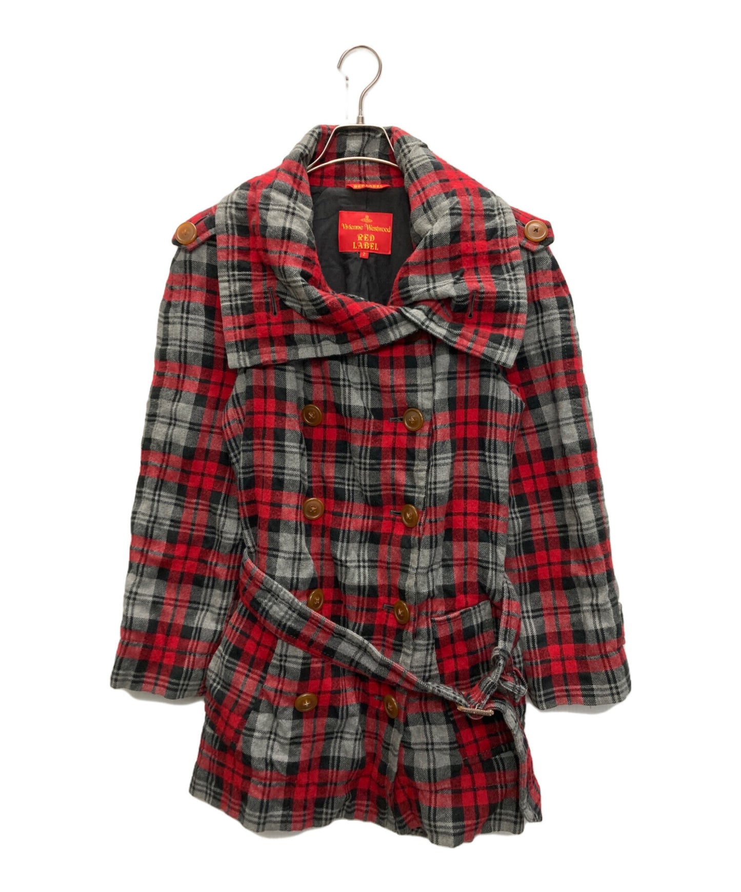 [Pre-owned] Vivienne Westwood RED LABEL checkcoat 357-01-65008