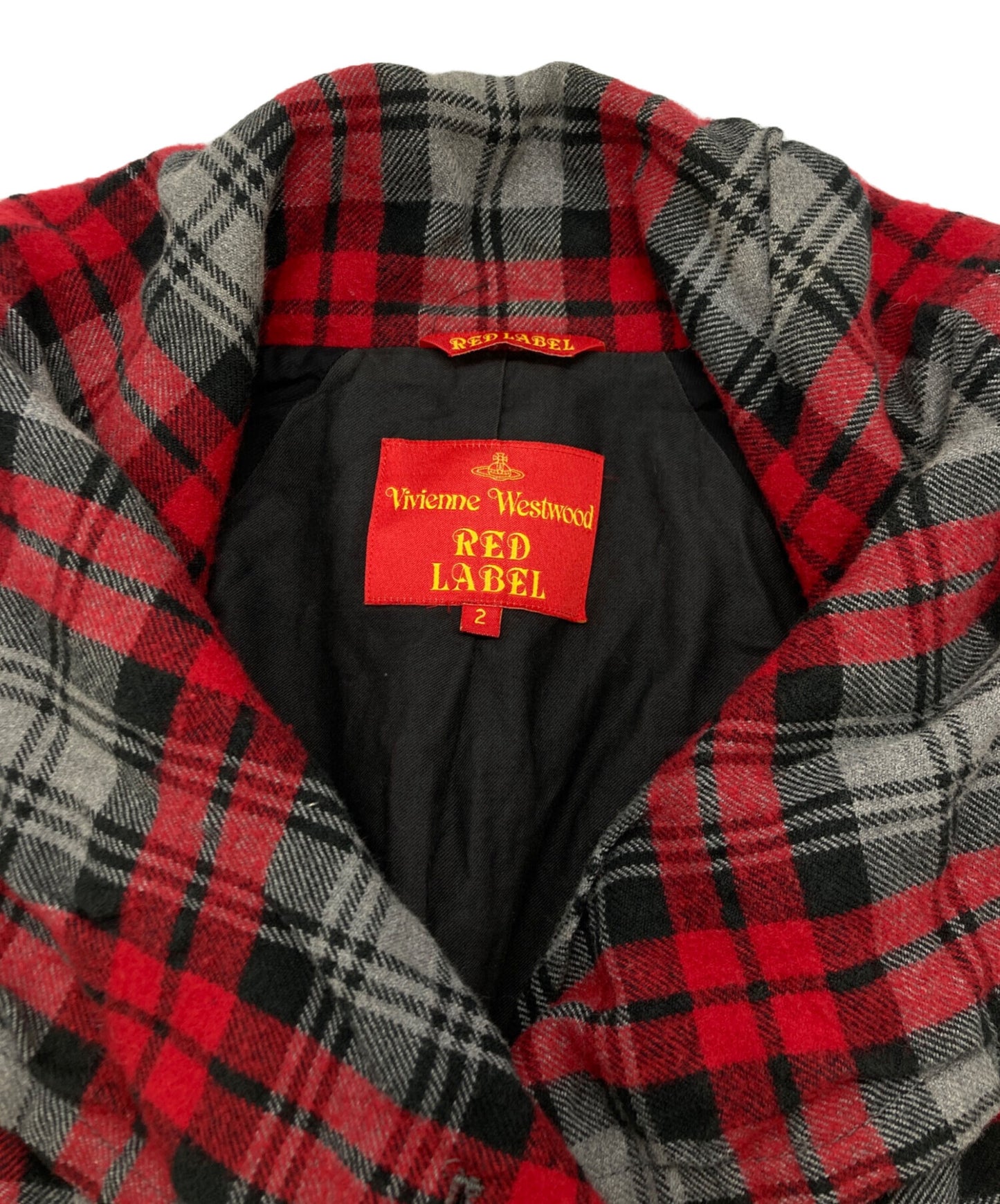 [Pre-owned] Vivienne Westwood RED LABEL checkcoat 357-01-65008