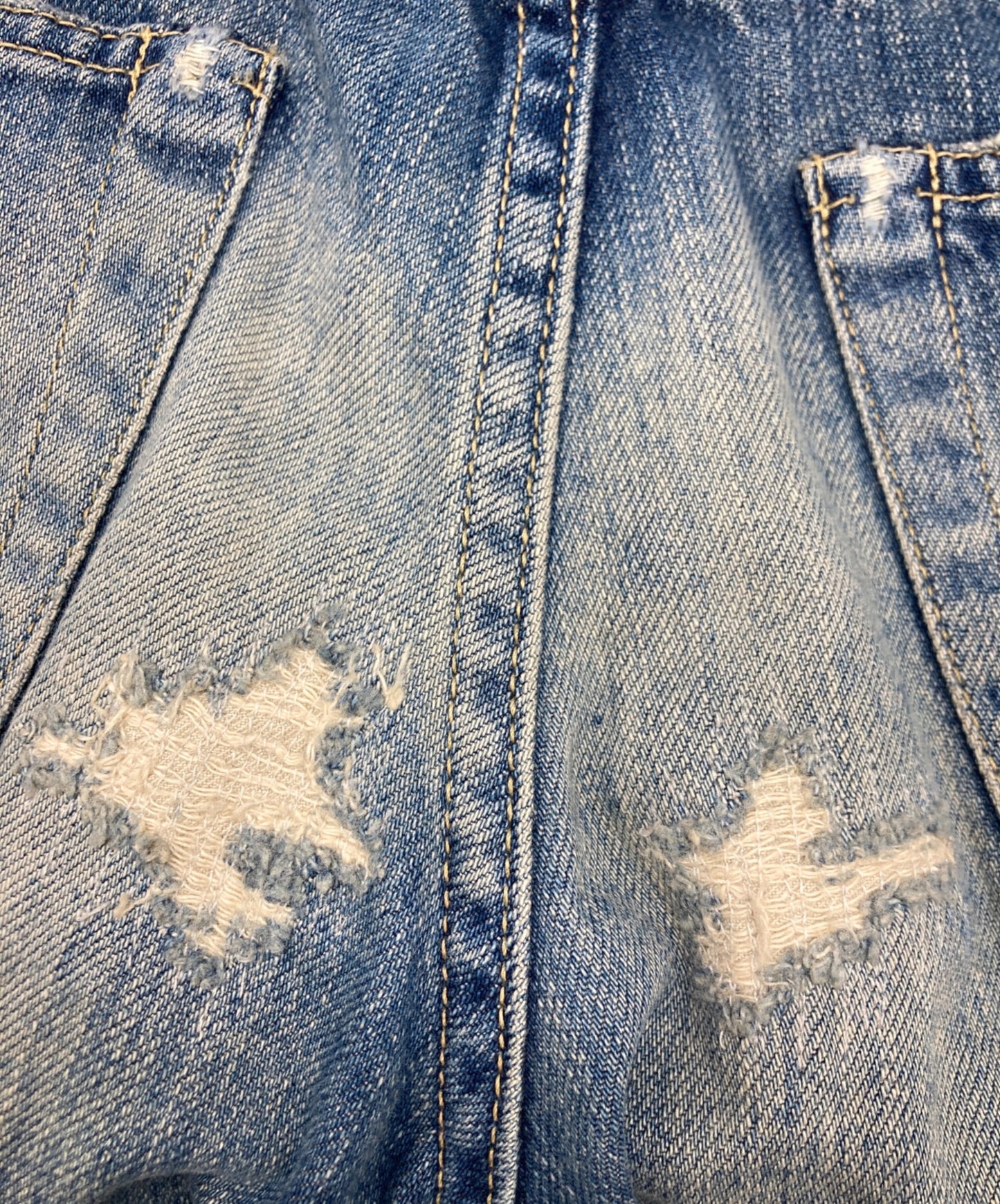 [Pre-owned] Hysteric Glamour CCR Processed Denim Straight Pants 0124AP06