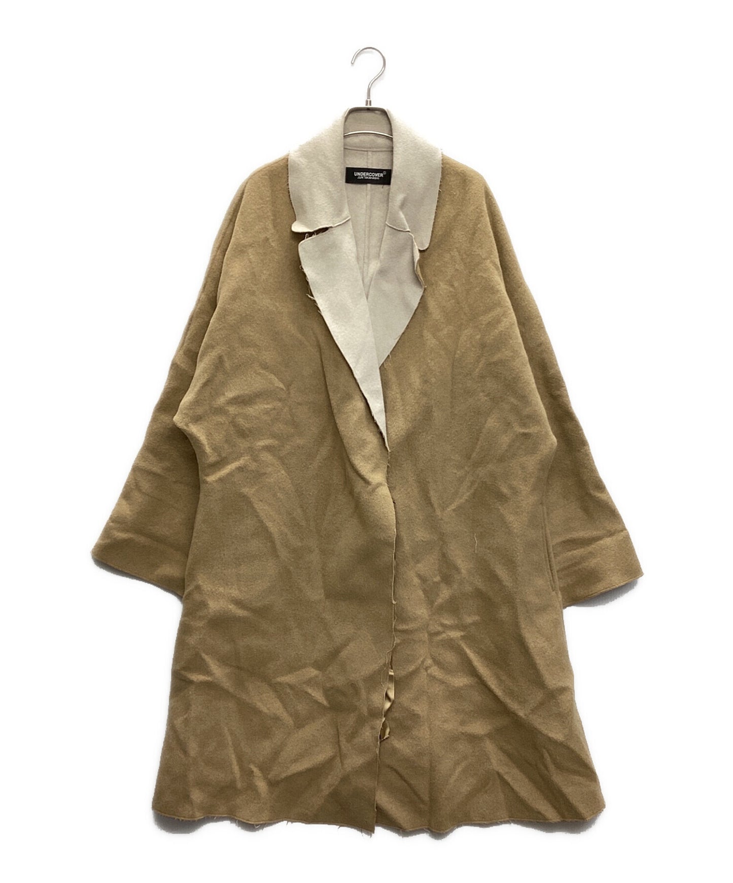 [Pre-owned] UNDERCOVER Lamb Wool River Notched Collar BIG Double Coat UCZ1311-2