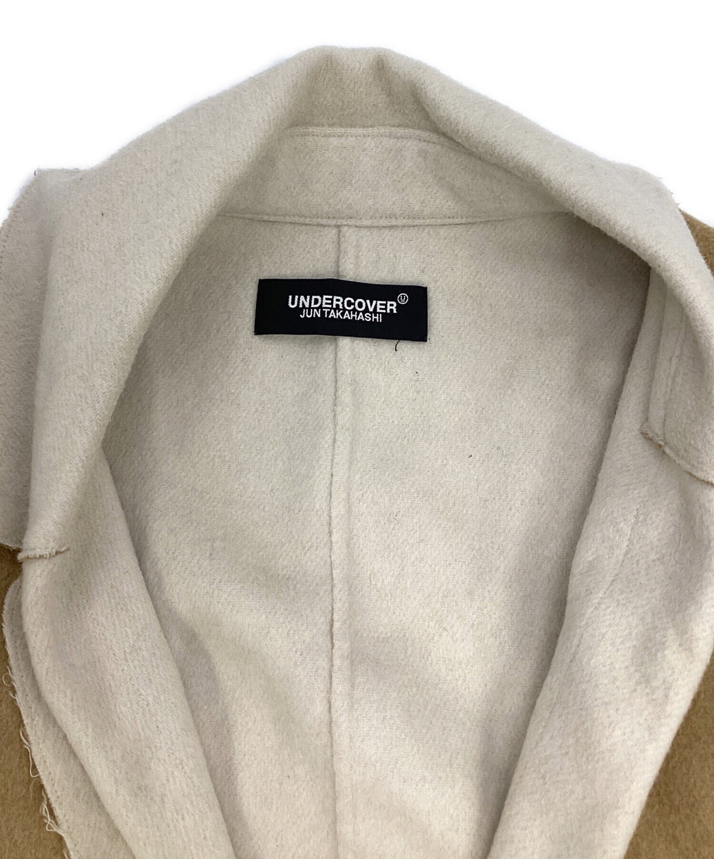 [Pre-owned] UNDERCOVER Lamb Wool River Notched Collar BIG Double Coat UCZ1311-2