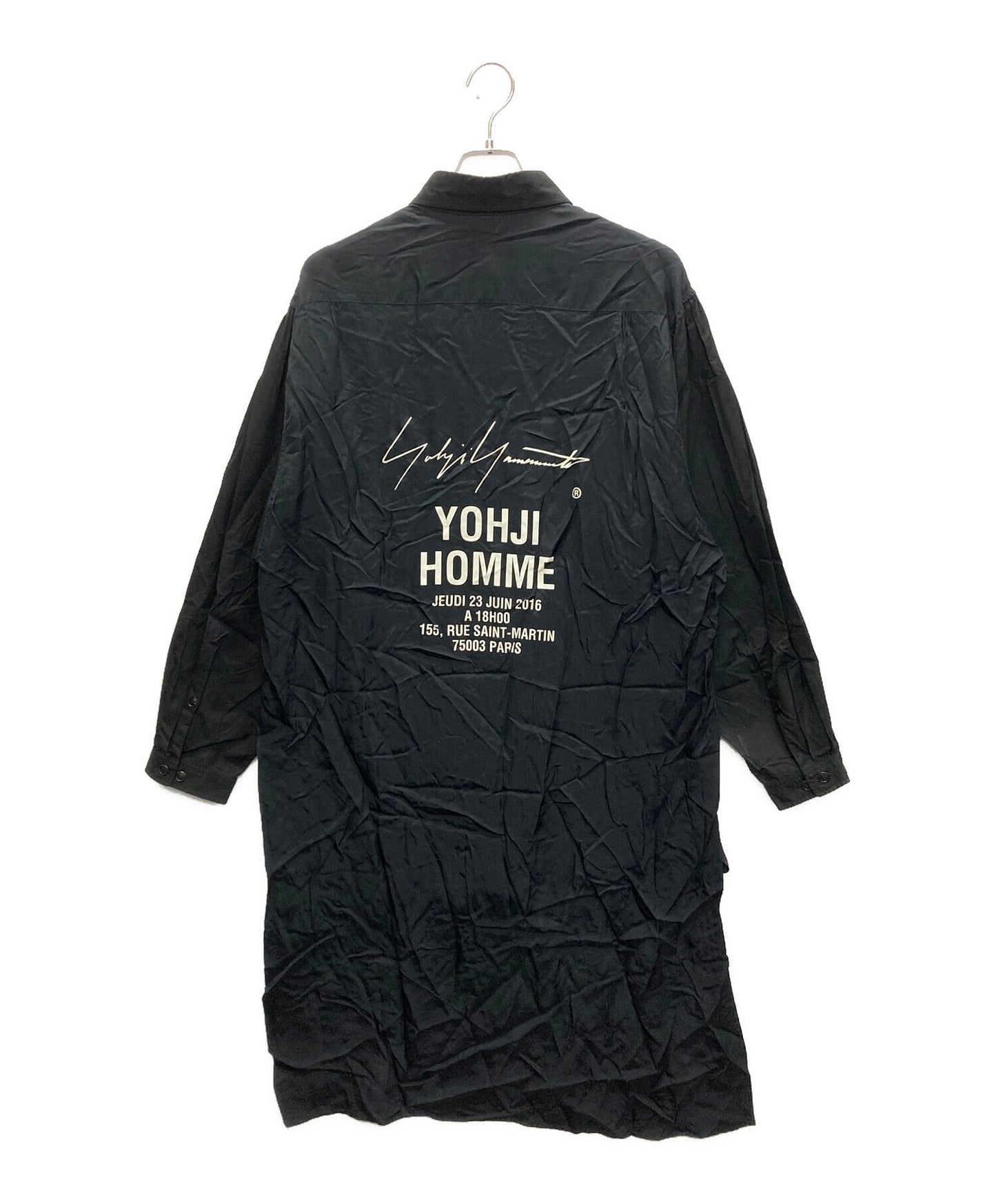 [Pre-owned] Yohji Yamamoto pour homme Cupra-Switched Staff Shirt HW-B08-212