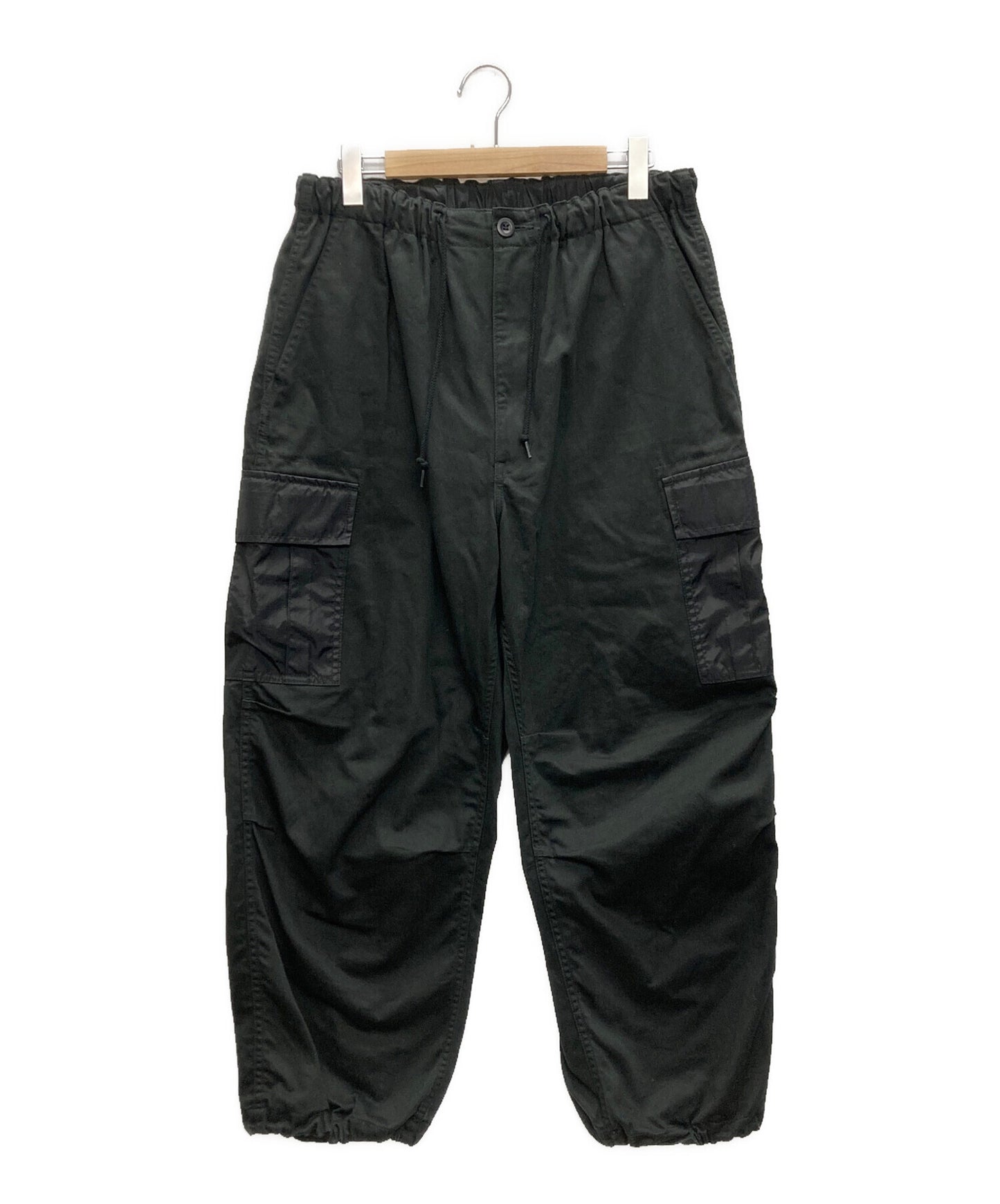 [Pre-owned] COMME des GARCONS HOMME Cotton Back Satin Nylon Lip Cloth Pants HL-P001