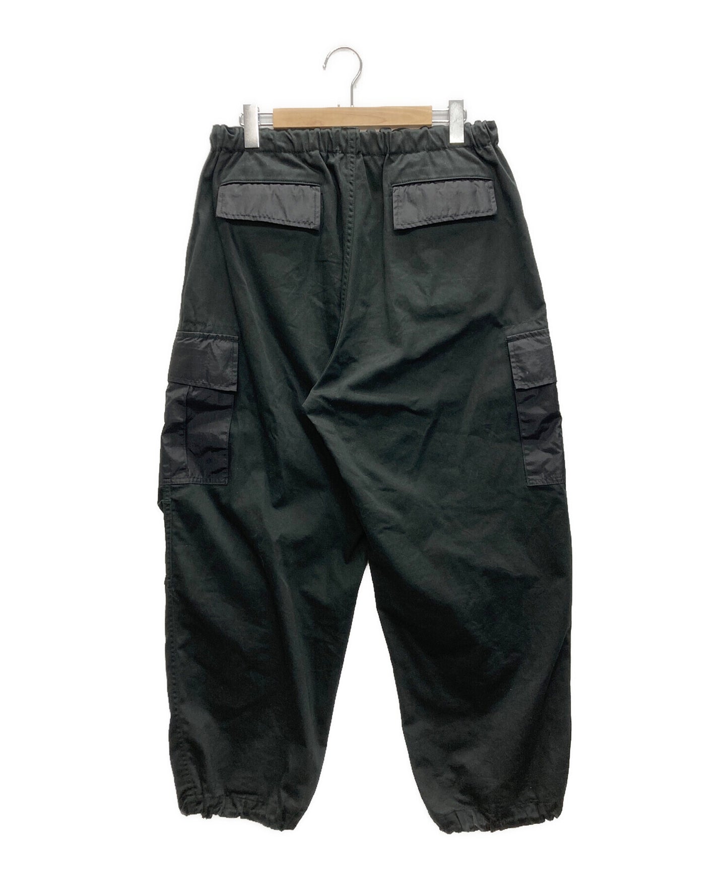 [Pre-owned] COMME des GARCONS HOMME Cotton Back Satin Nylon Lip Cloth Pants HL-P001